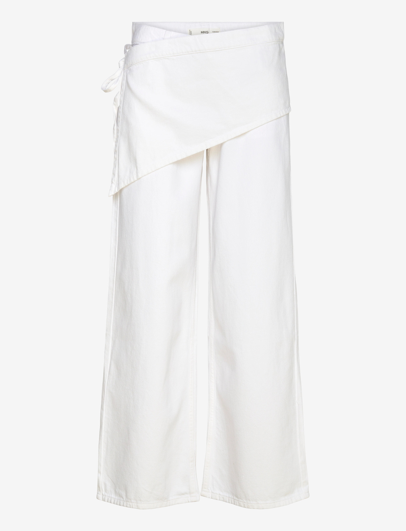 Mango - Jean wide leg removable scarf - brede jeans - natural white - 1