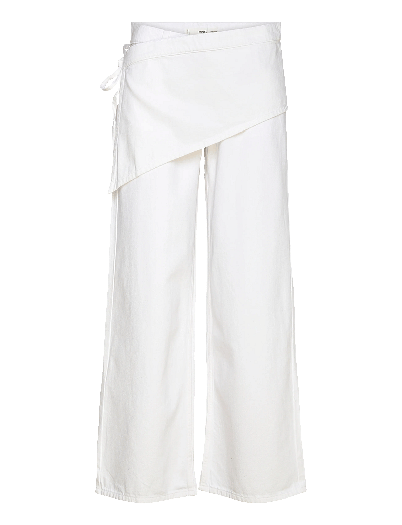 Mango - Jean wide leg removable scarf - brede jeans - natural white - 1