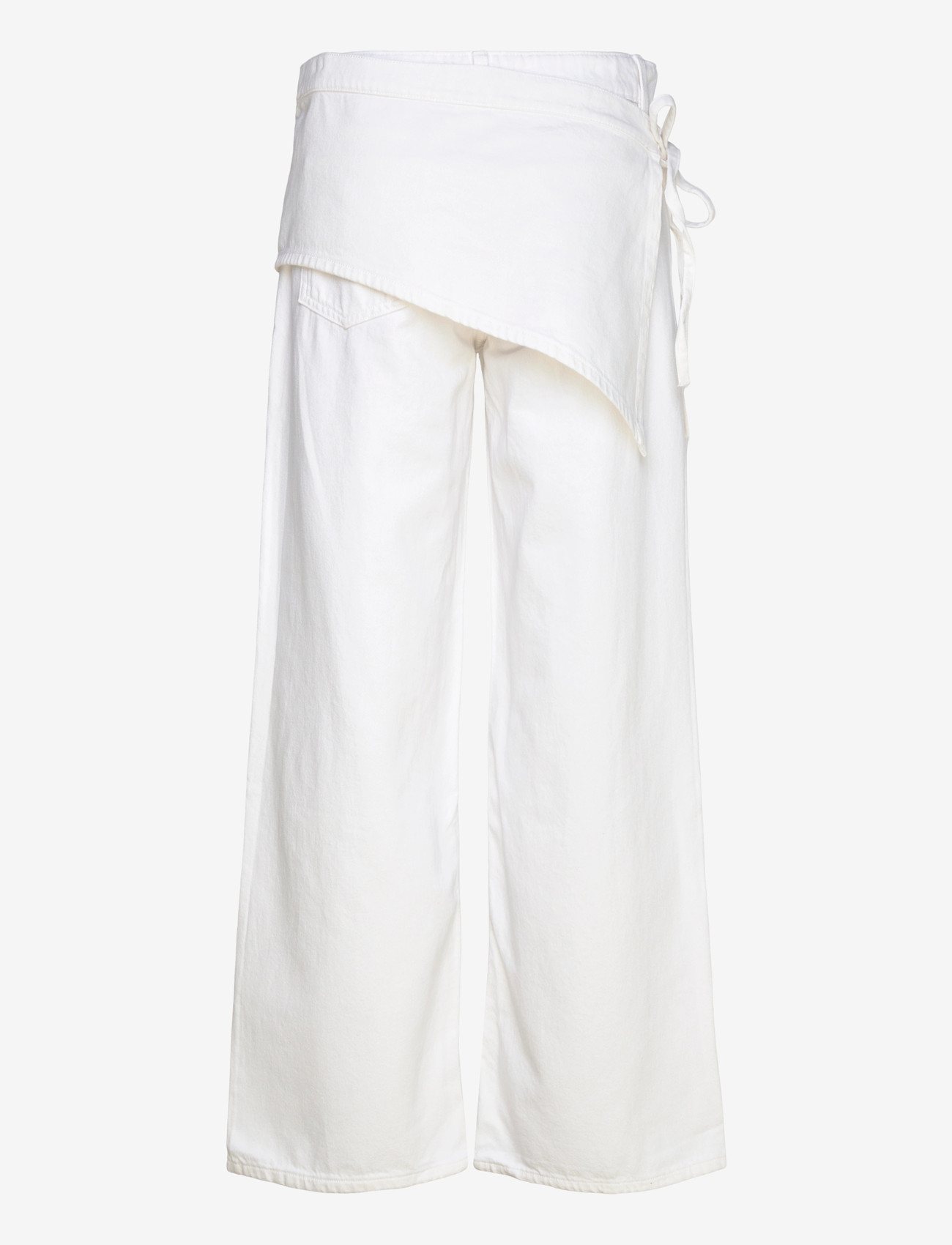 Mango - Jean wide leg removable scarf - brede jeans - natural white - 2