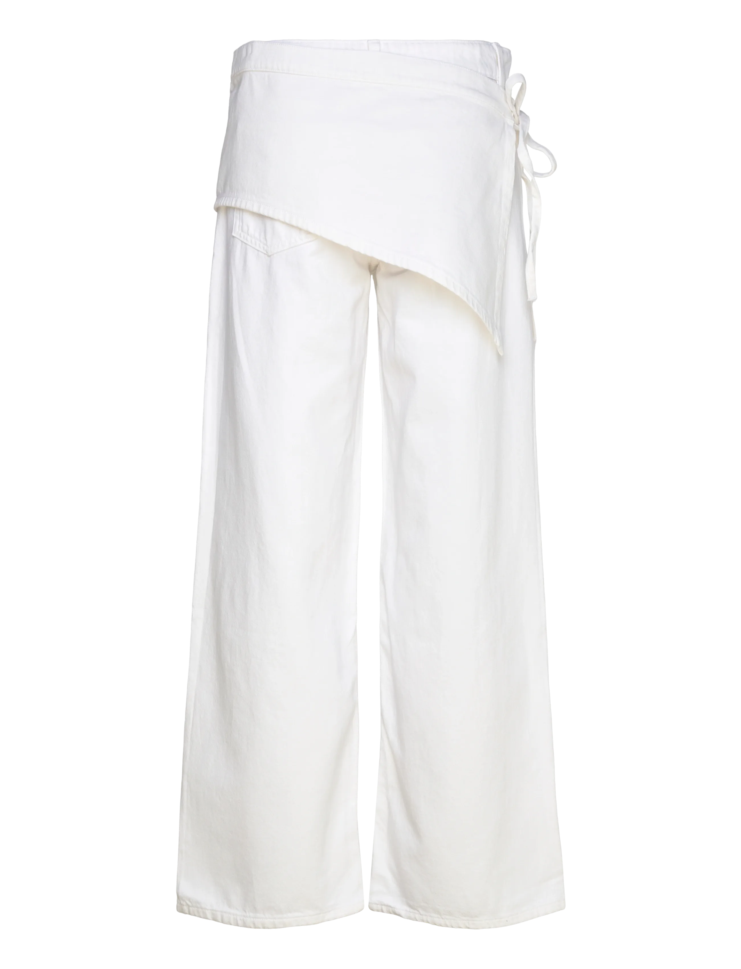 Mango - Jean wide leg removable scarf - vida jeans - natural white - 2