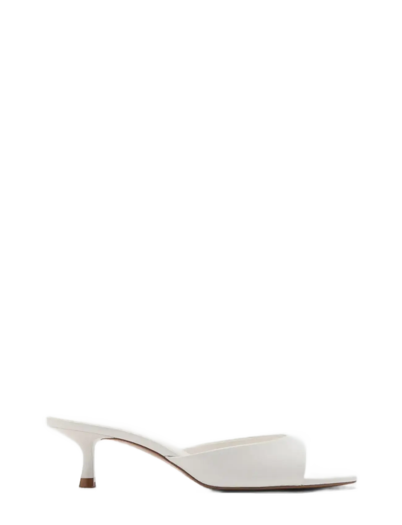 Mango Kitten-heel sandals with strap - Modetrends - WHITE / white