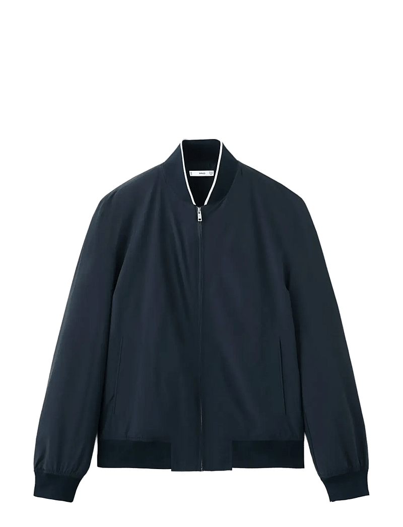 Mango - Lightweight water-repellent bomber jacket - forårsjakker - navy - 1