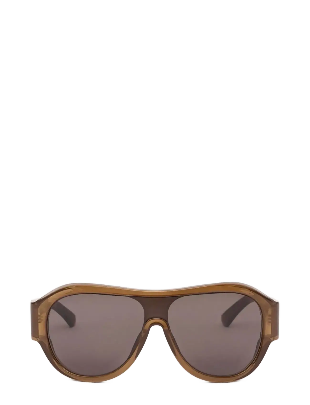 Mango Aviator sunglasses with plastic frame - Accessoires - BROWN / brown