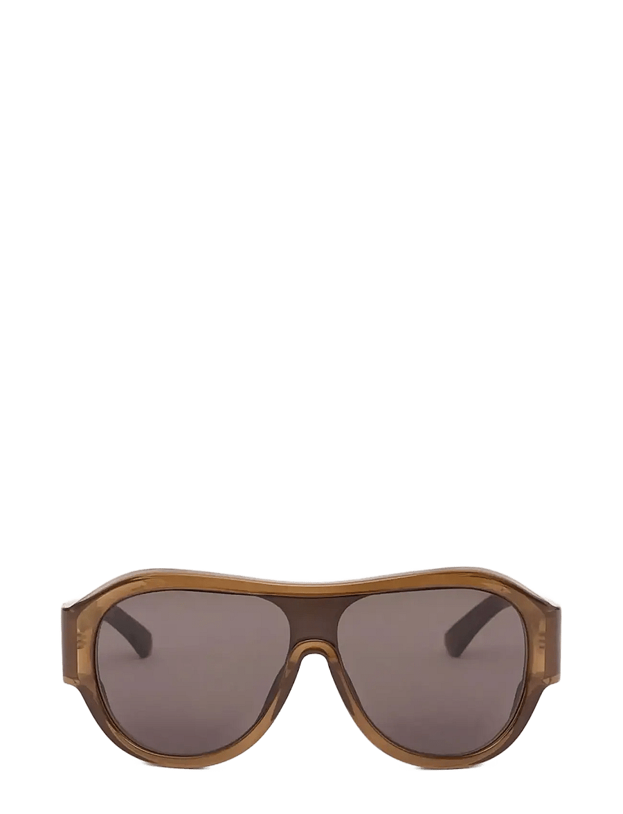 Mango - Aviator sunglasses with plastic frame - aviator solbriller - brown - 0