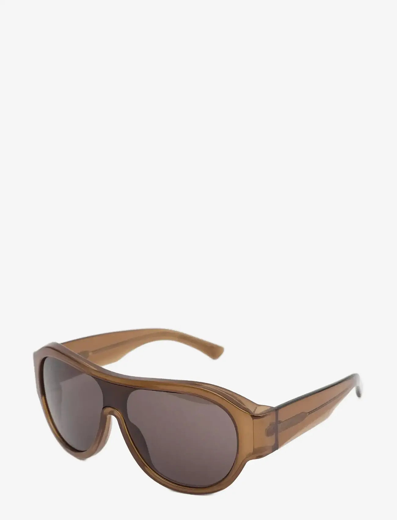Mango - Aviator sunglasses with plastic frame - pilot - brown - 1
