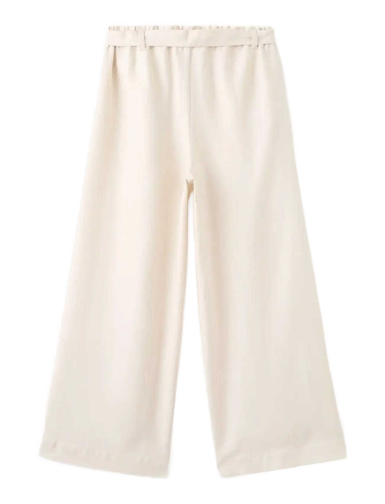 Mango - Flowy straight-fit trousers with bow - suvised sooduspakkumised - light beige - 1