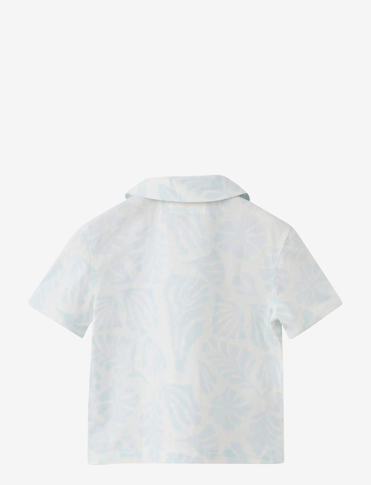 Mango - Printed short-sleeved shirt - kortærmede skjorter - white - 1