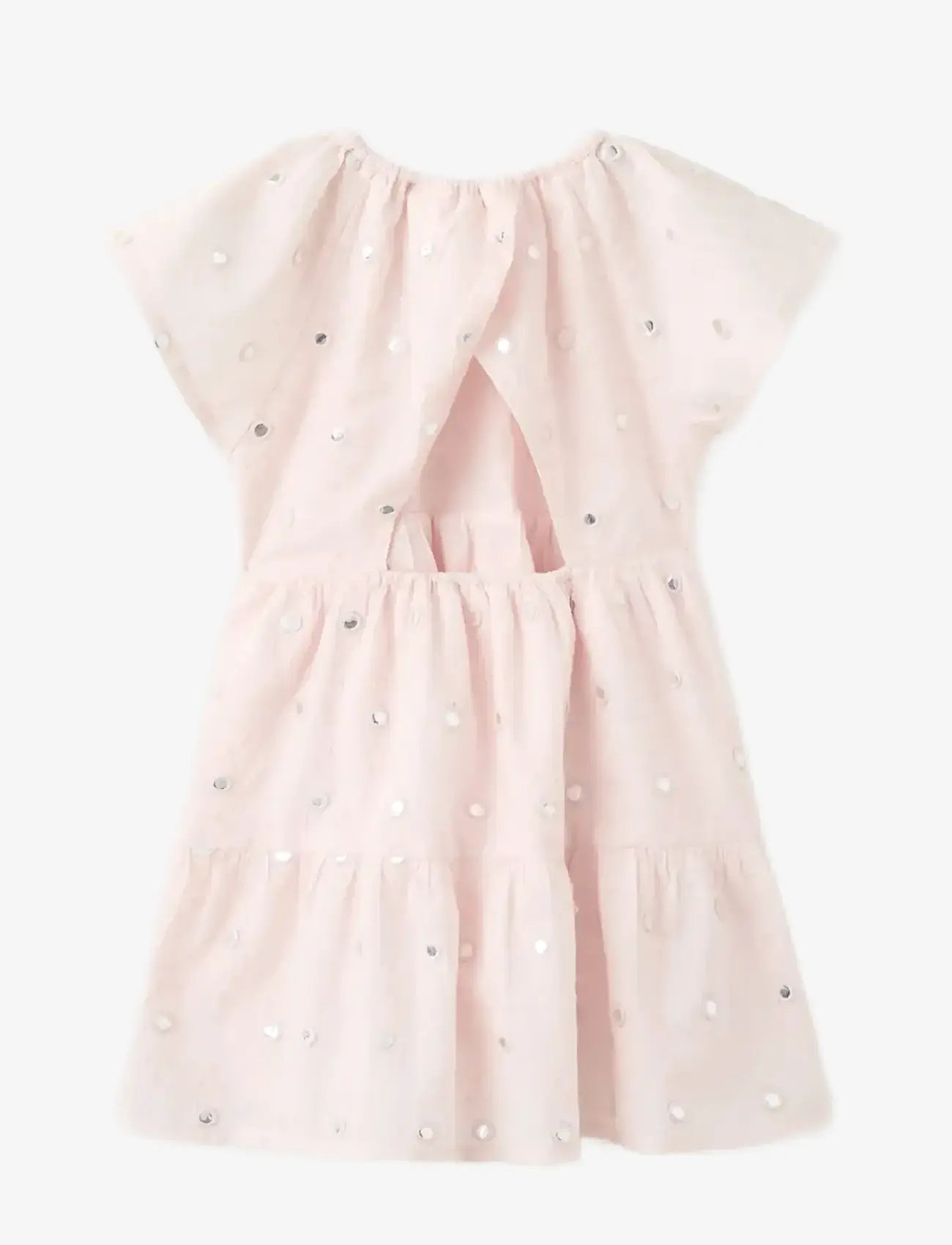 Mango - Flowy dress with sparkle details - kortärmade babyklänningar - lt-pastel pink - 2