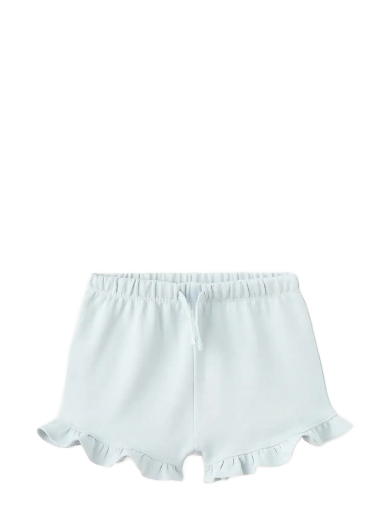 Mango Frilled cotton shorts - Inspiration - LT-PASTEL BLUE / blue