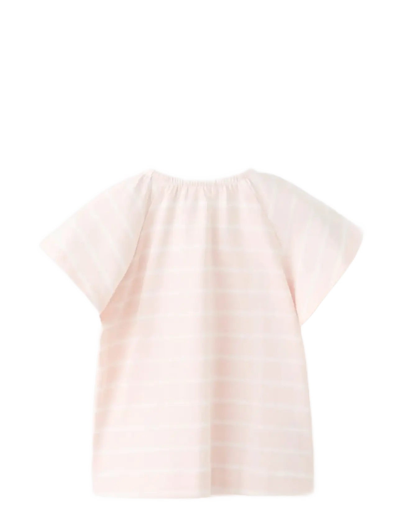 Mango - Striped cotton T-shirt - kurzärmelige - pink - 1