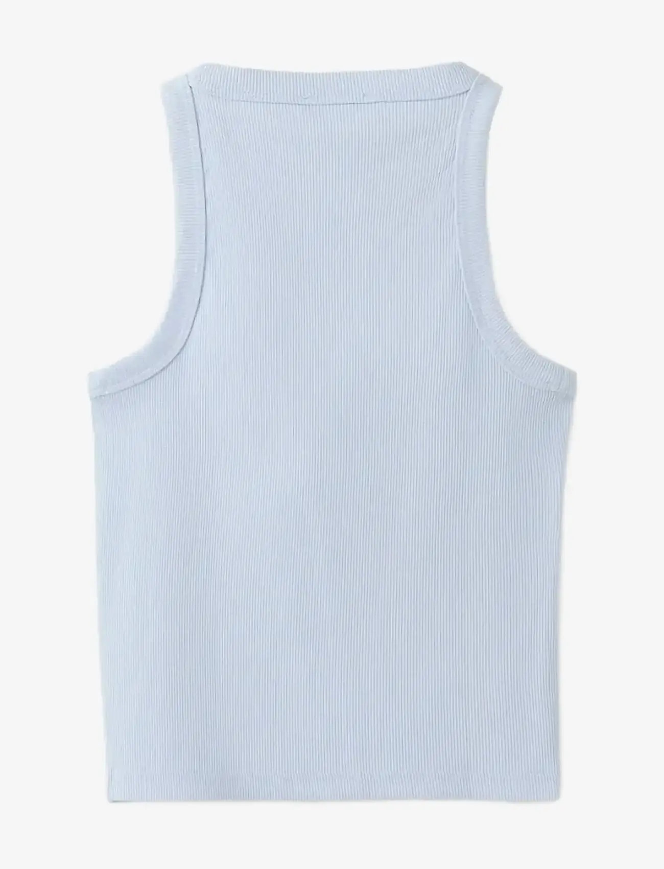 Mango - Ribbed cotton-blend top - Ærmeløs undertrøje - lt-pastel blue - 1