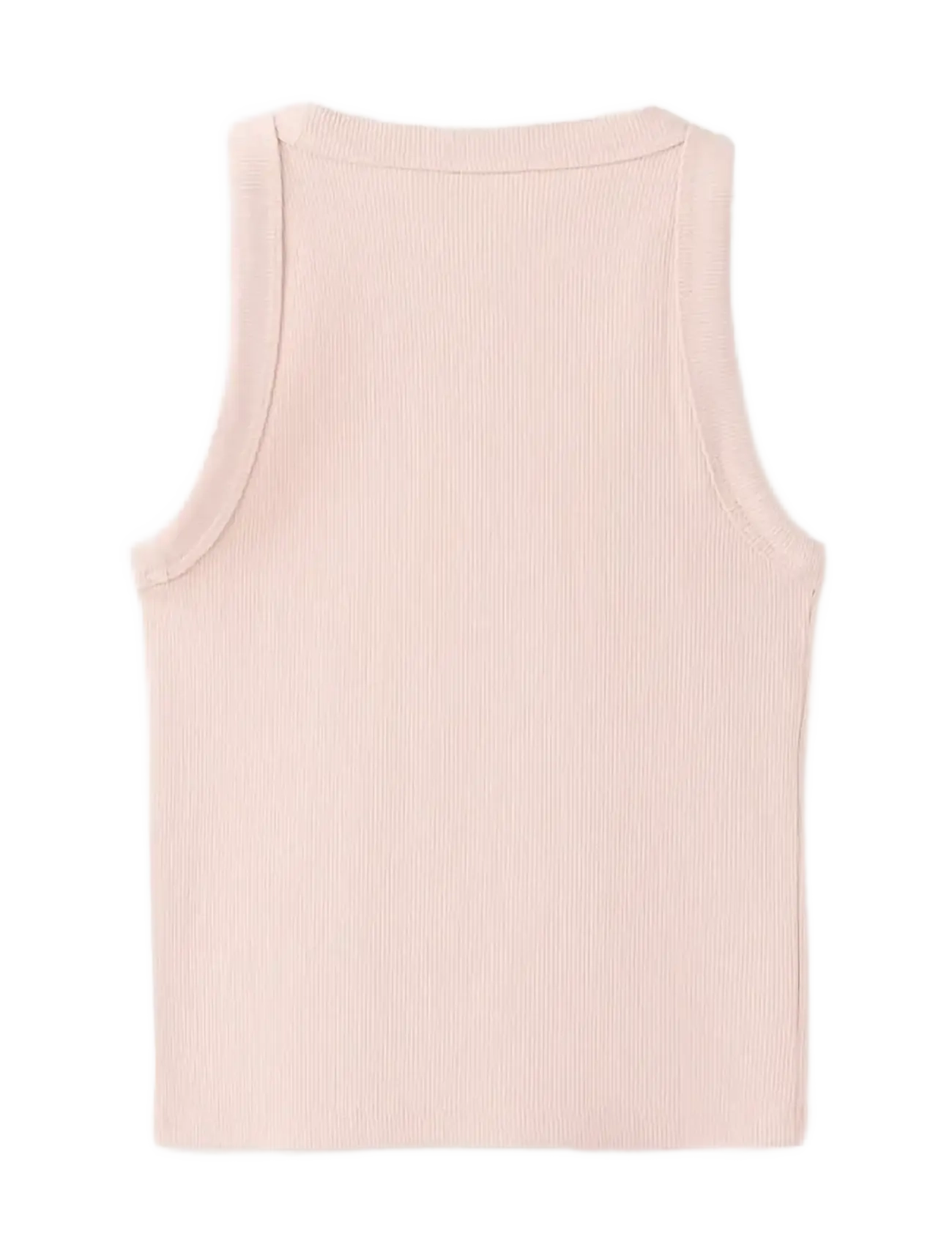 Mango - Ribbed cotton-blend top - linnen - pink - 1