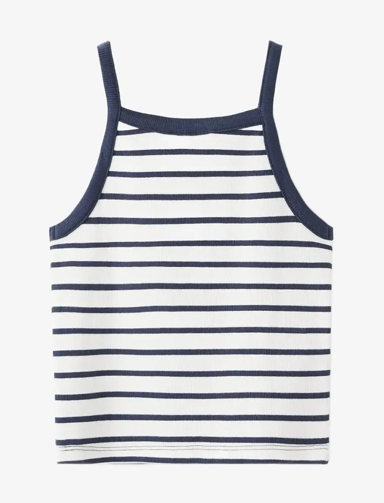 Mango - Striped strap T-shirt - Ærmeløs undertrøje - navy - 0