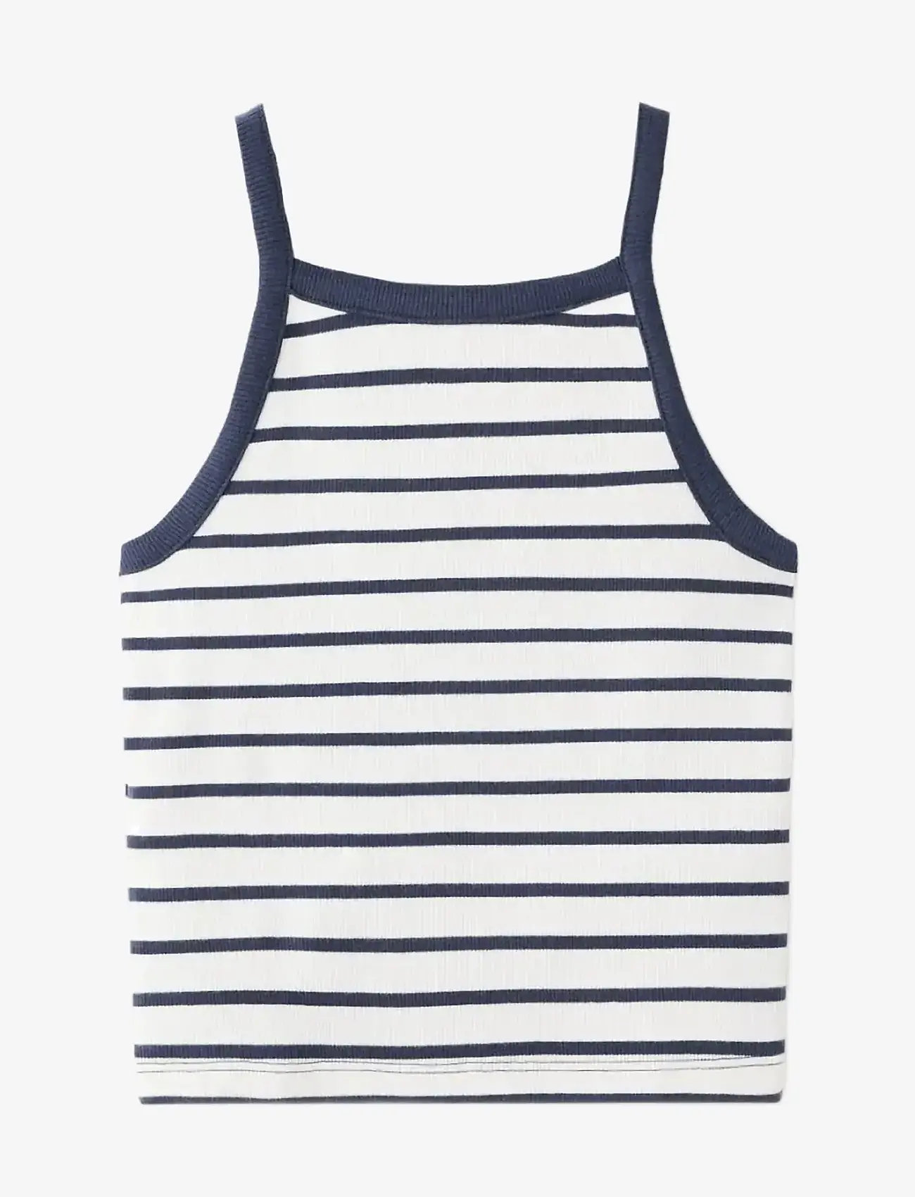 Mango - Striped strap T-shirt - Ærmeløs undertrøje - navy - 1