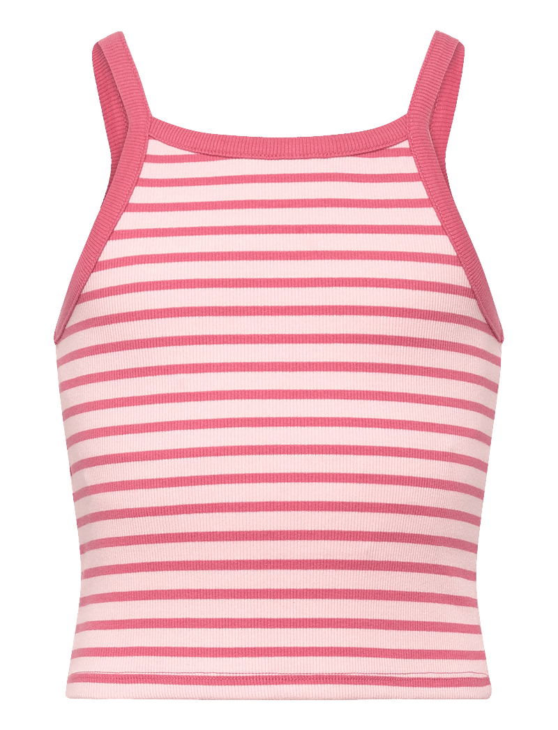 Mango - Striped strap T-shirt - Ærmeløs undertrøje - pink - 0