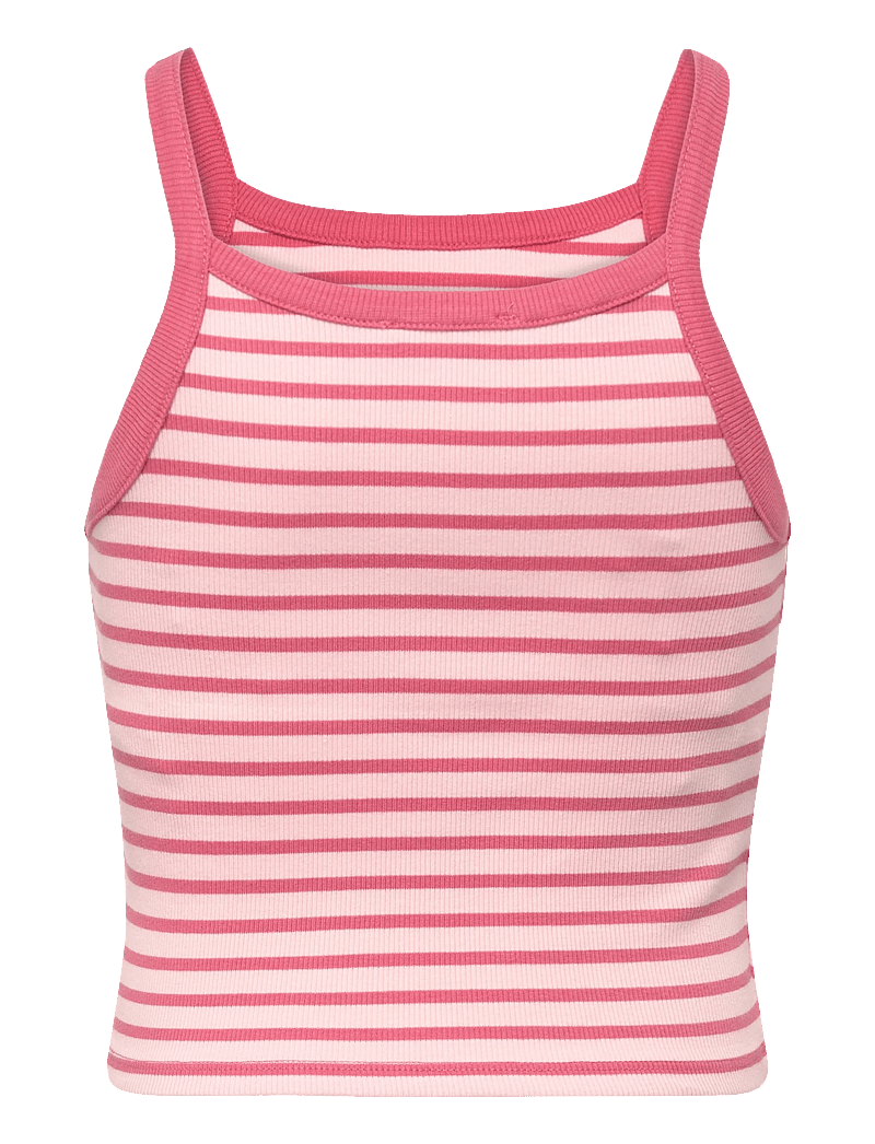 Mango - Striped strap T-shirt - Ærmeløs undertrøje - pink - 1
