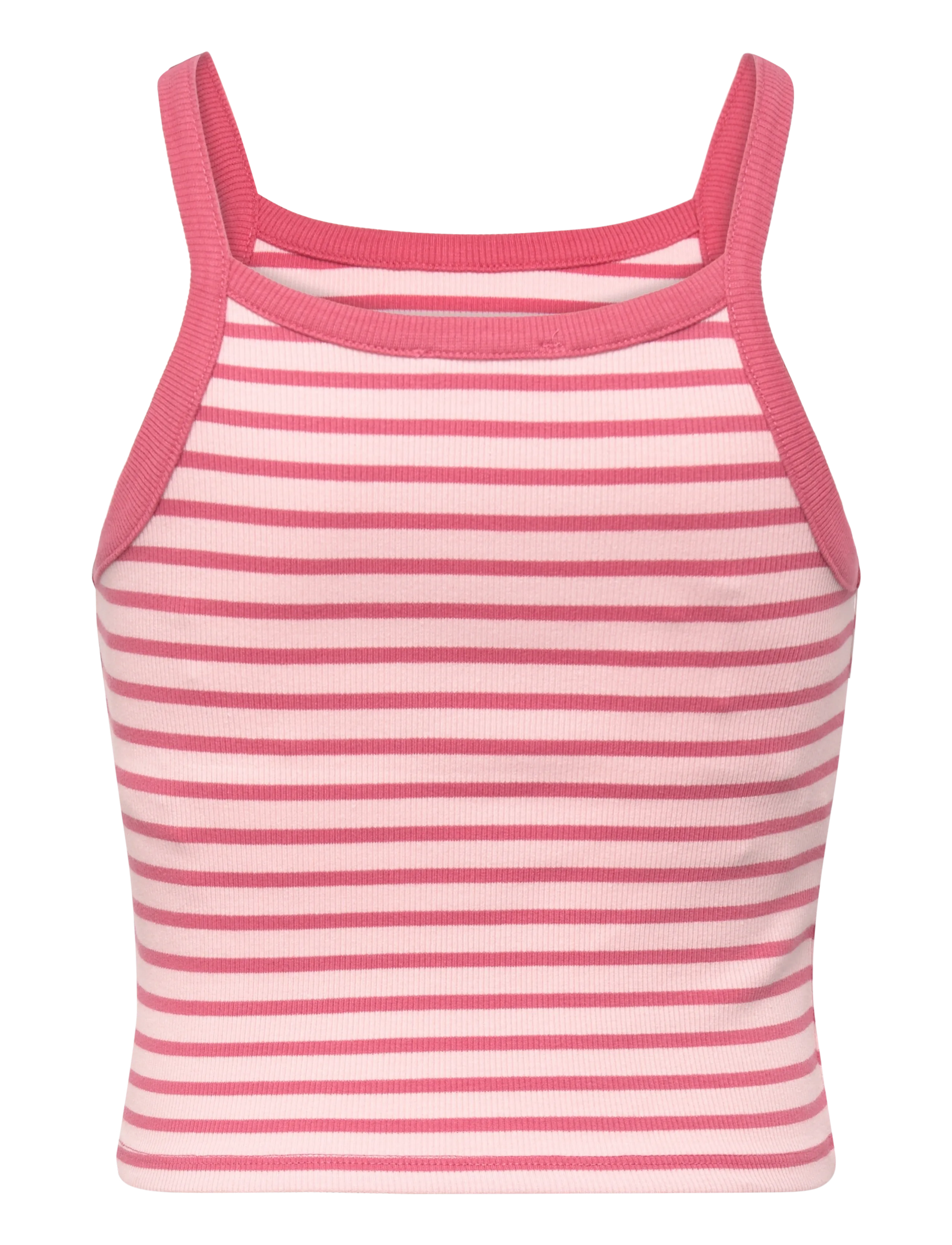Mango - Striped strap T-shirt - tanktops - pink - 1