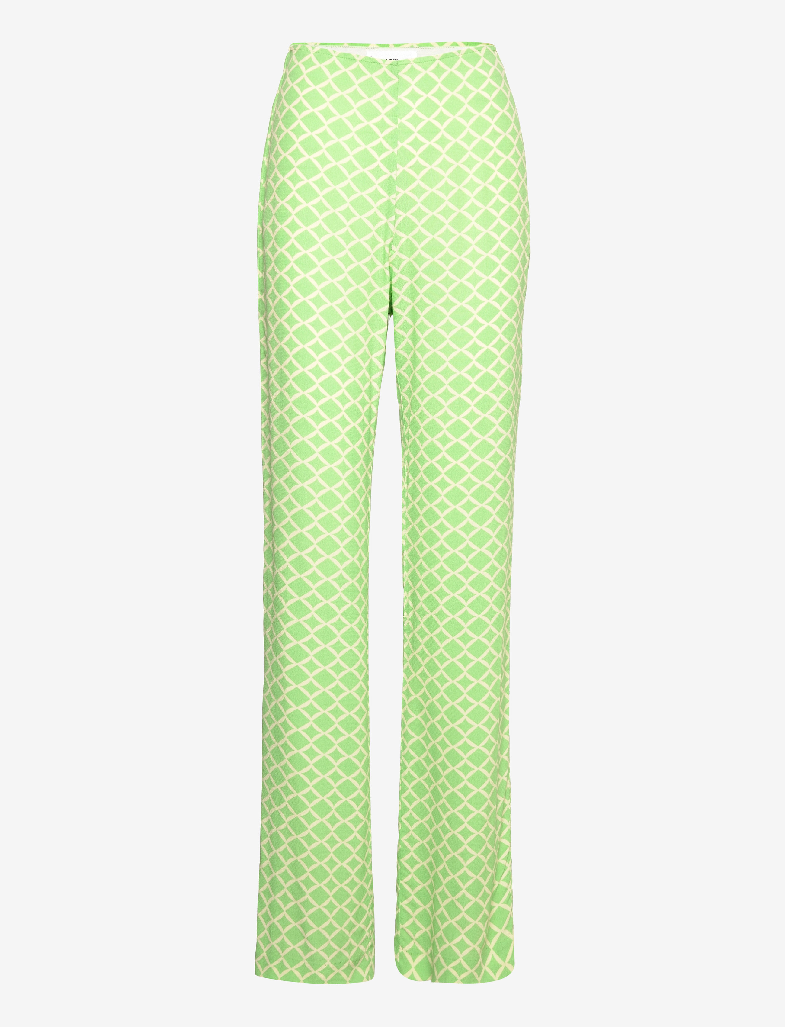 Mango - Flowy printed trousers - laveste priser - green - 0