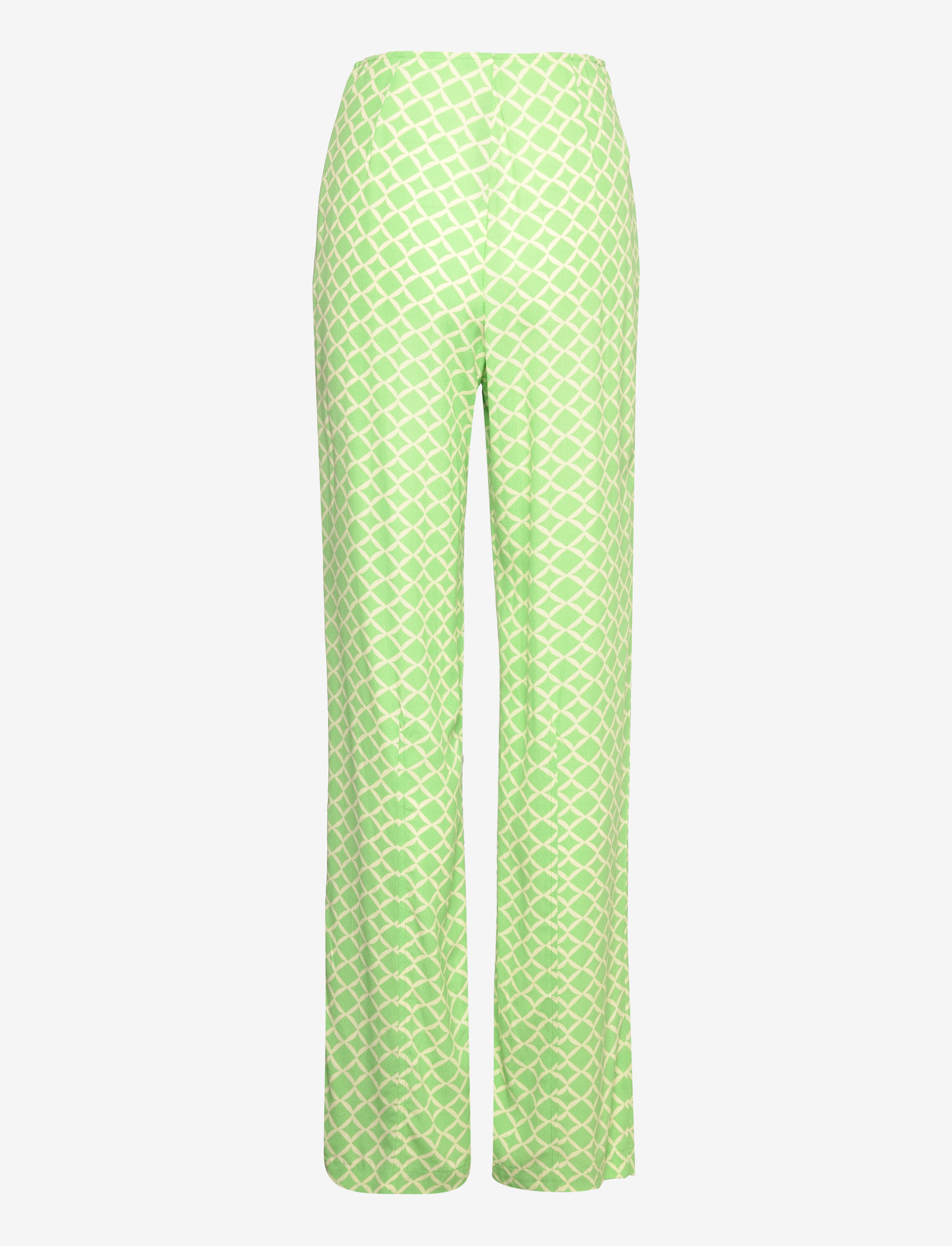 Mango - Flowy printed trousers - zemākās cenas - green - 2