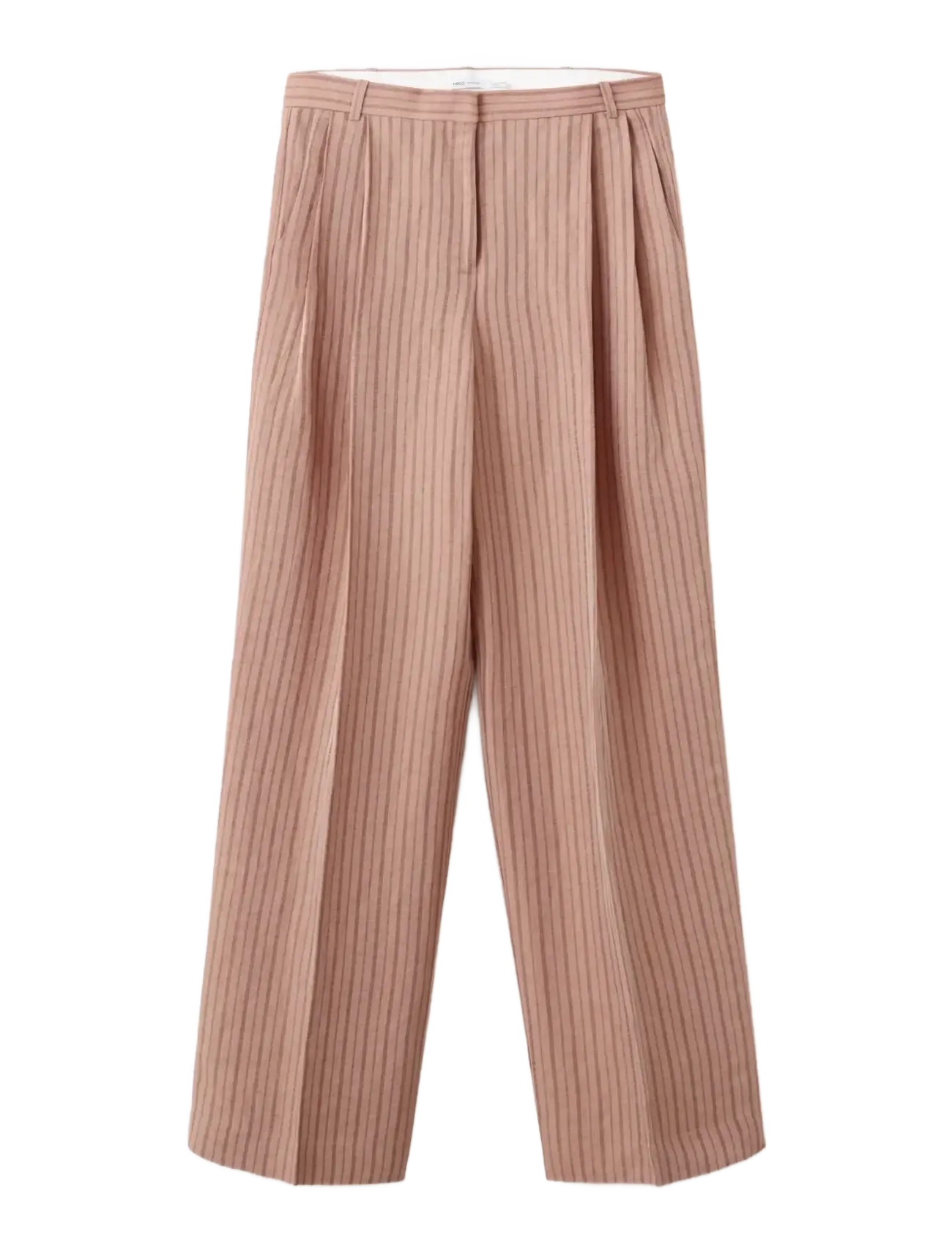 MANGO Gestreift Linen Anzug Hosen Pink - 40 - Damen