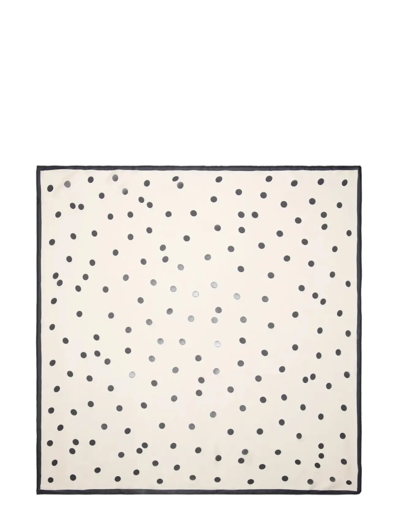 Mango Satin check-print scarf - New arrivals - BLACK / cream