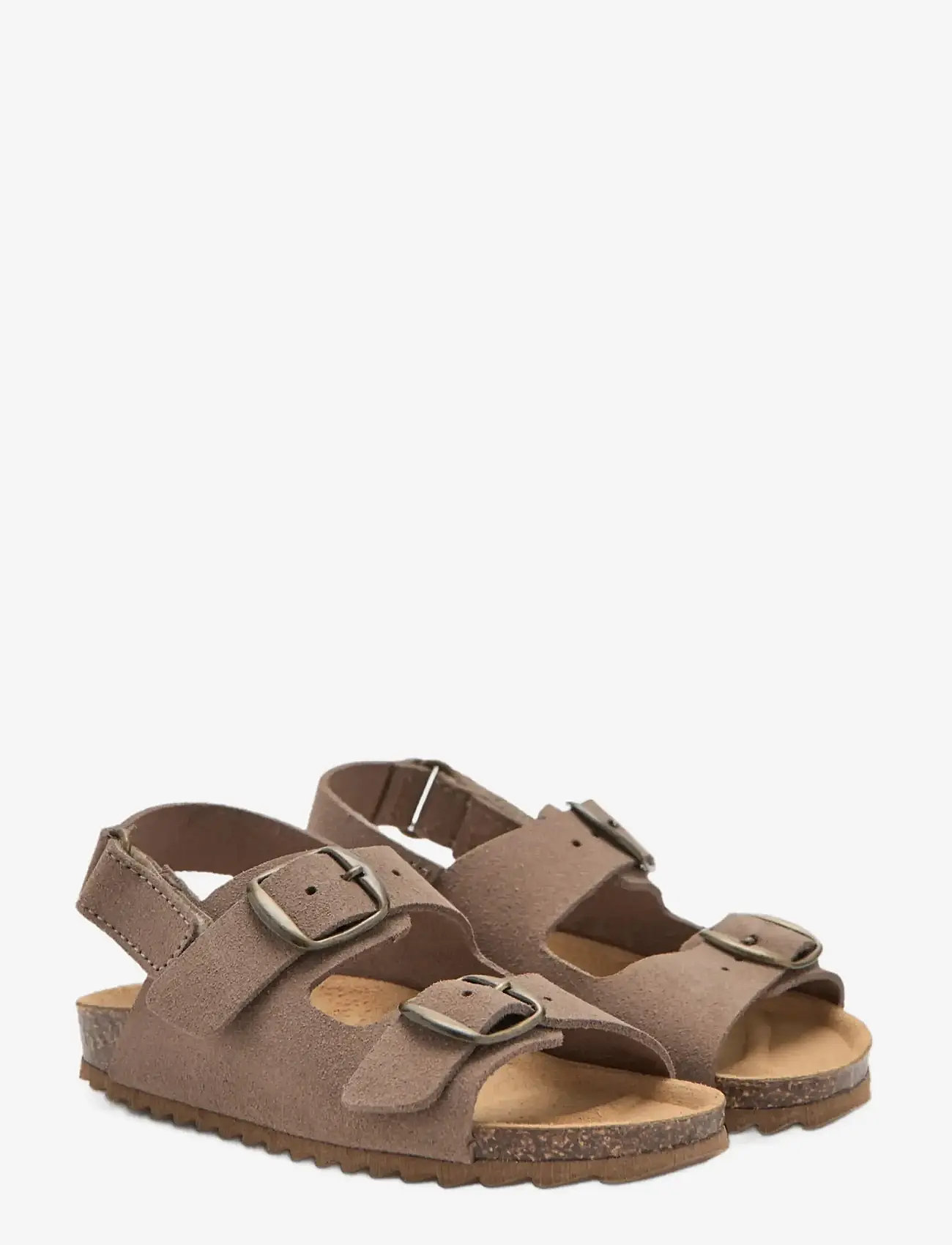 Mango - Buckles leather sandal - sandaler - medium brown - 1