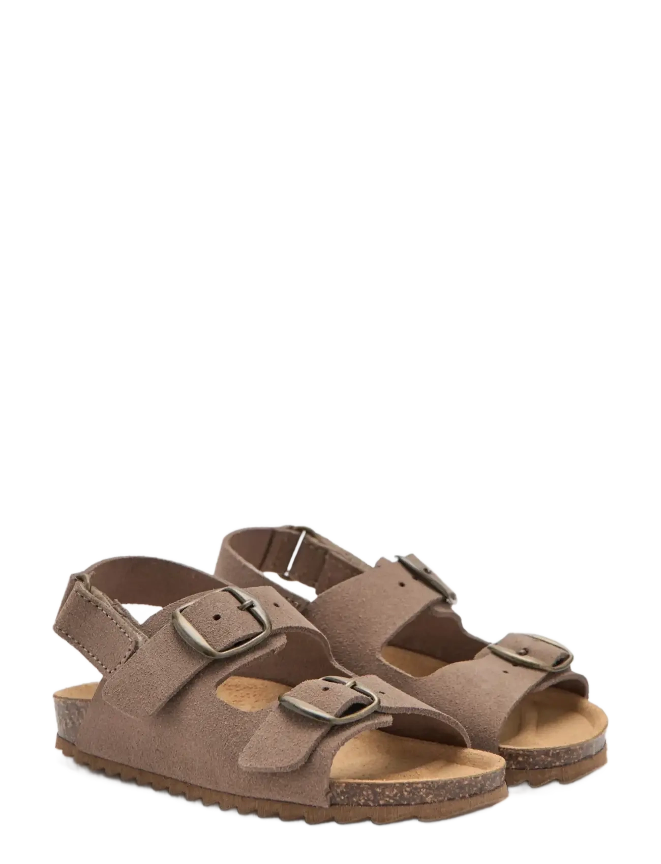 Mango - Buckles leather sandal - sandaler - medium brown - 1