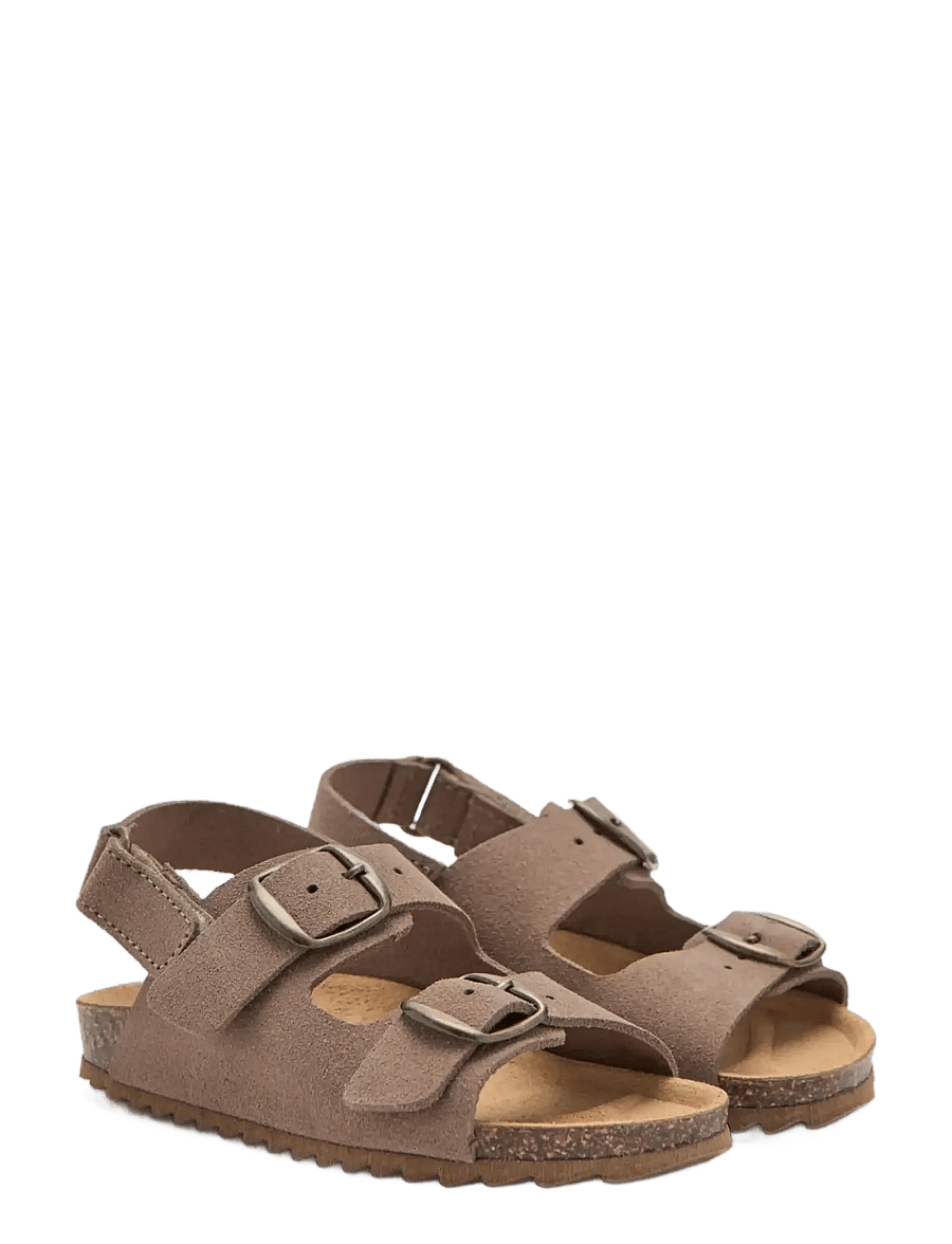 Mango - Buckles leather sandal - sandaler - medium brown - 1