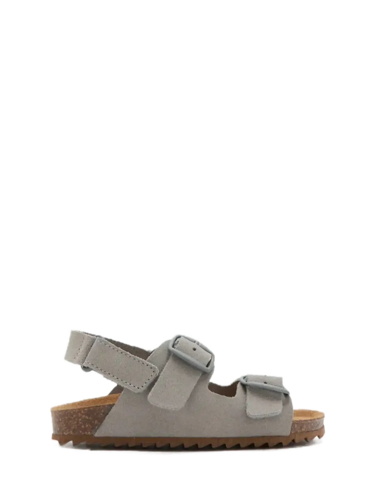 Mango Buckles leather sandal - New Arrivals - GREY / grey