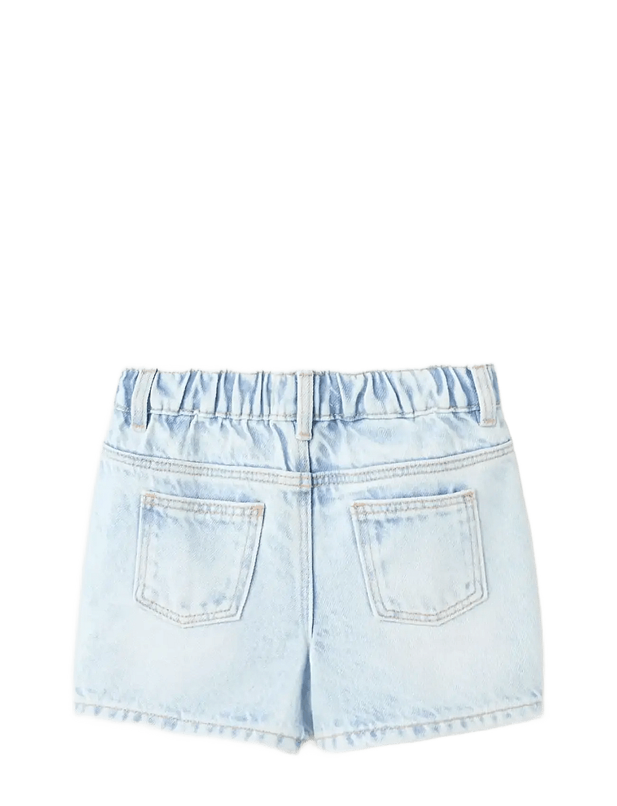 Mango - Denim bermuda shorts with drawstring - jeansshorts - open blue - 2
