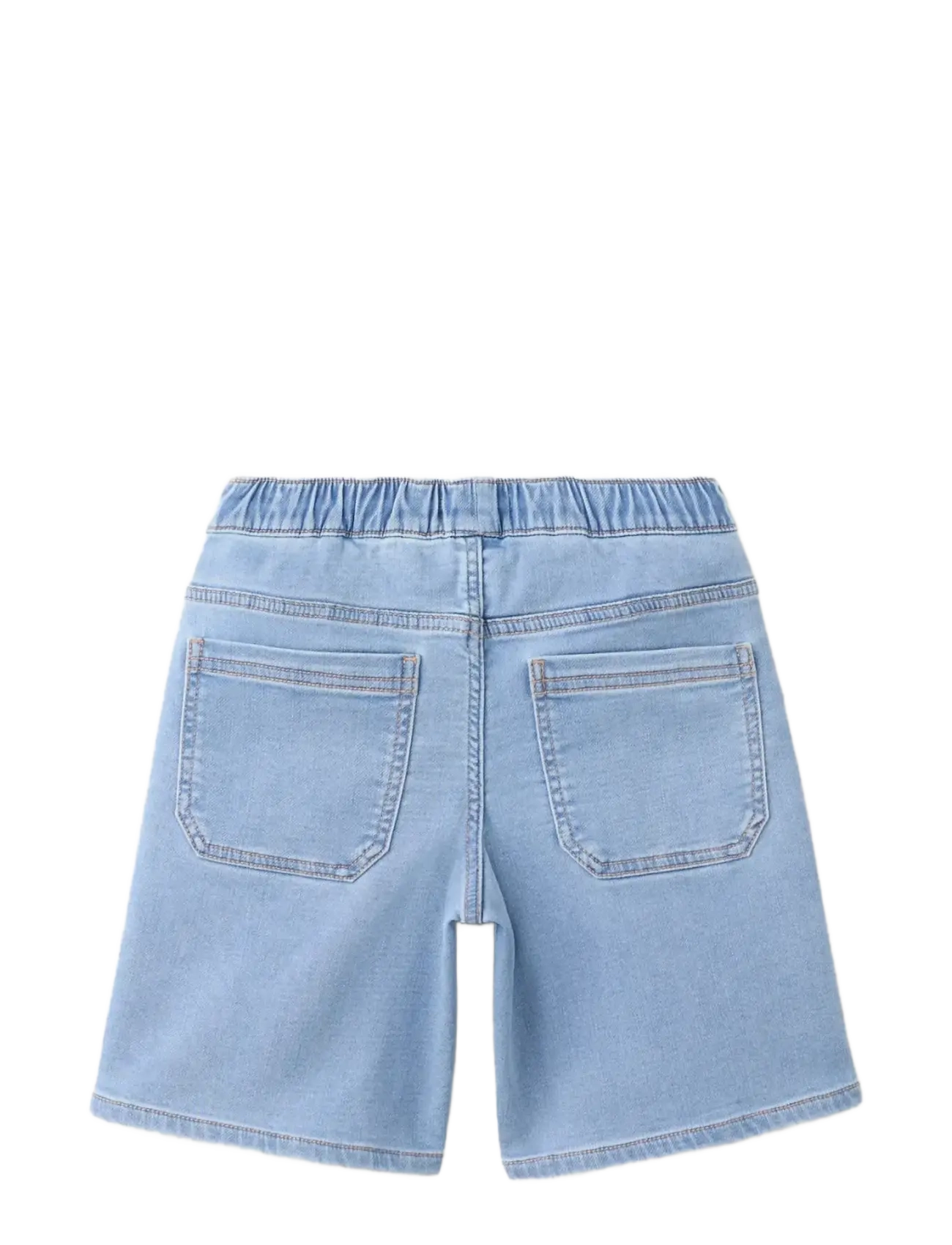 Mango - Elastic waist denim Bermuda shorts - denimshorts - open blue - 1