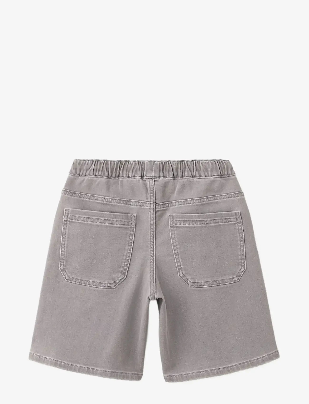 Mango - Elastic waist denim Bermuda shorts - denimshorts - open grey - 1