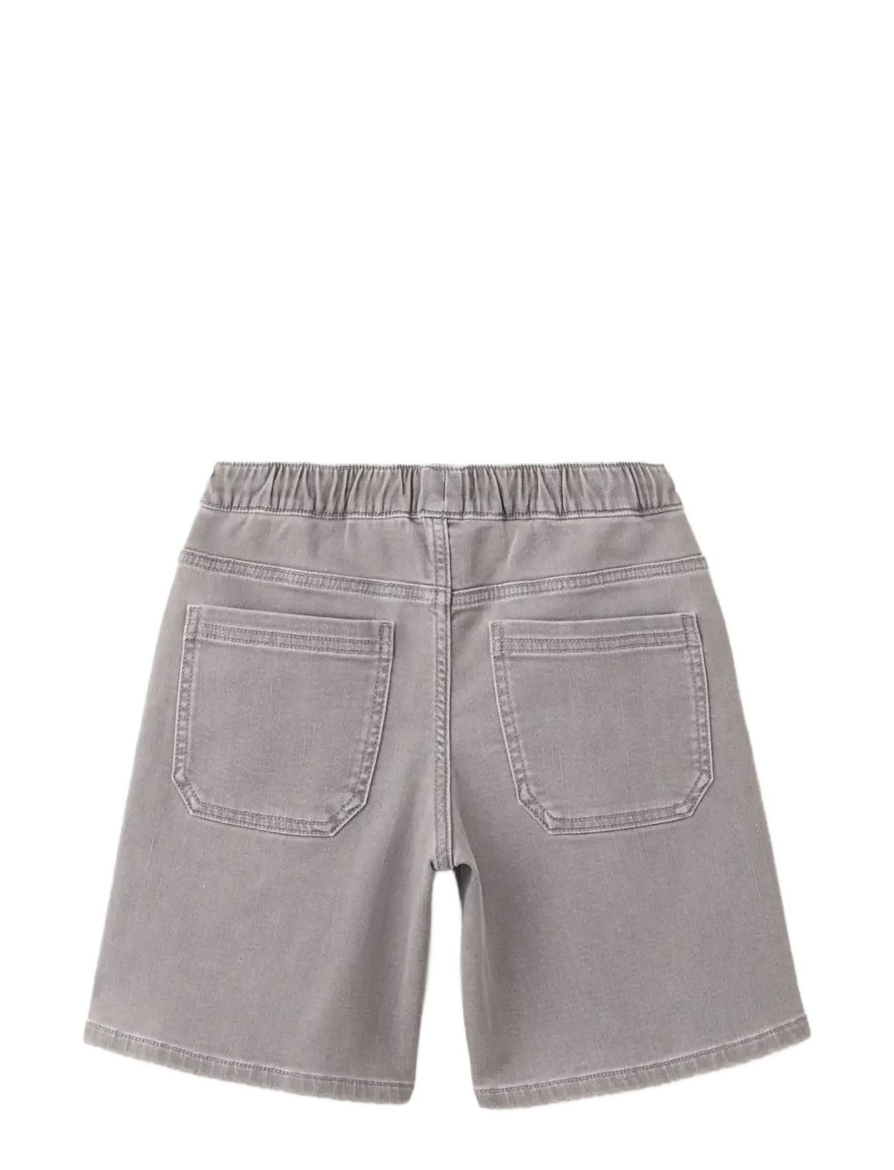 Mango - Elastic waist denim Bermuda shorts - denimshorts - open grey - 1