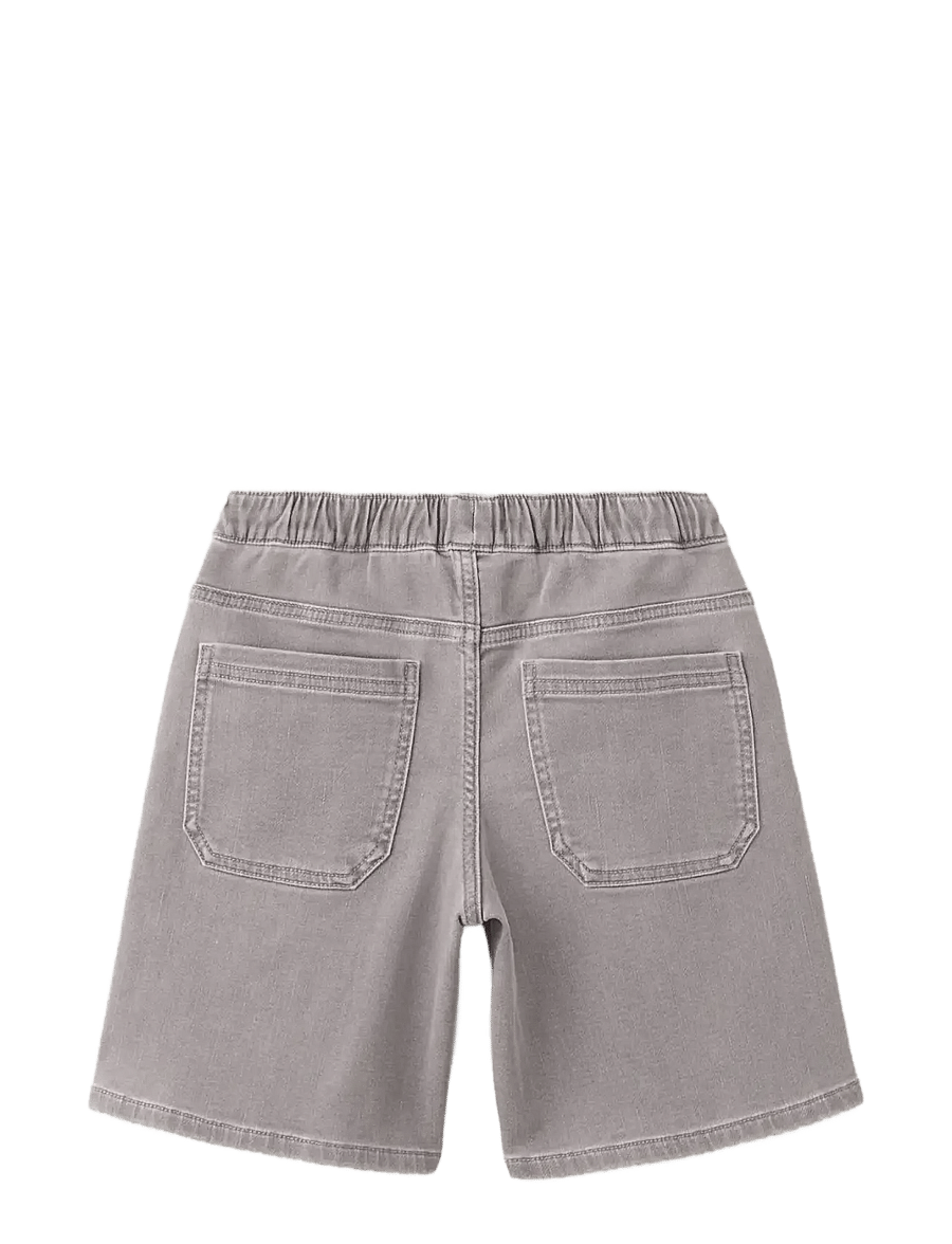 Mango - Elastic waist denim Bermuda shorts - denimshorts - open grey - 1