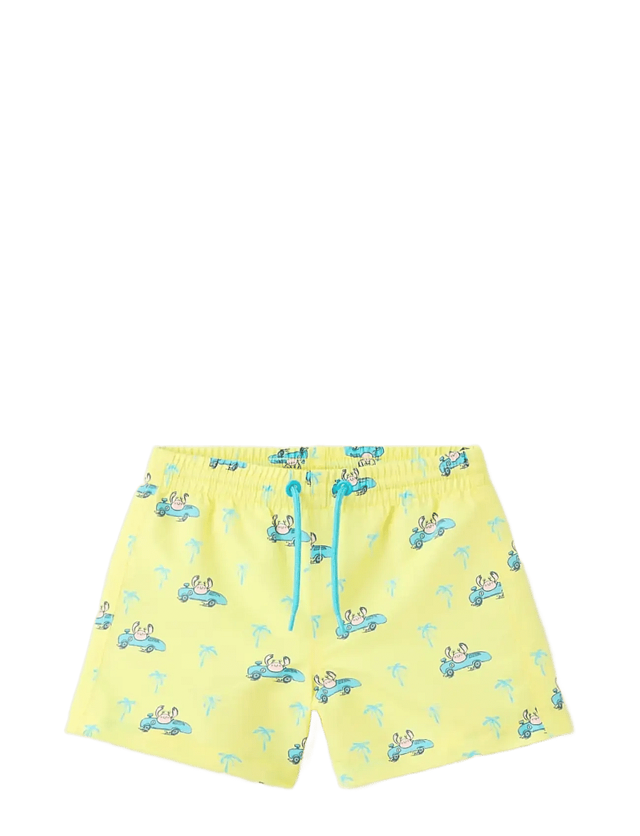 Mango - Crab-print swimsuit - badebukser - yellow - 0