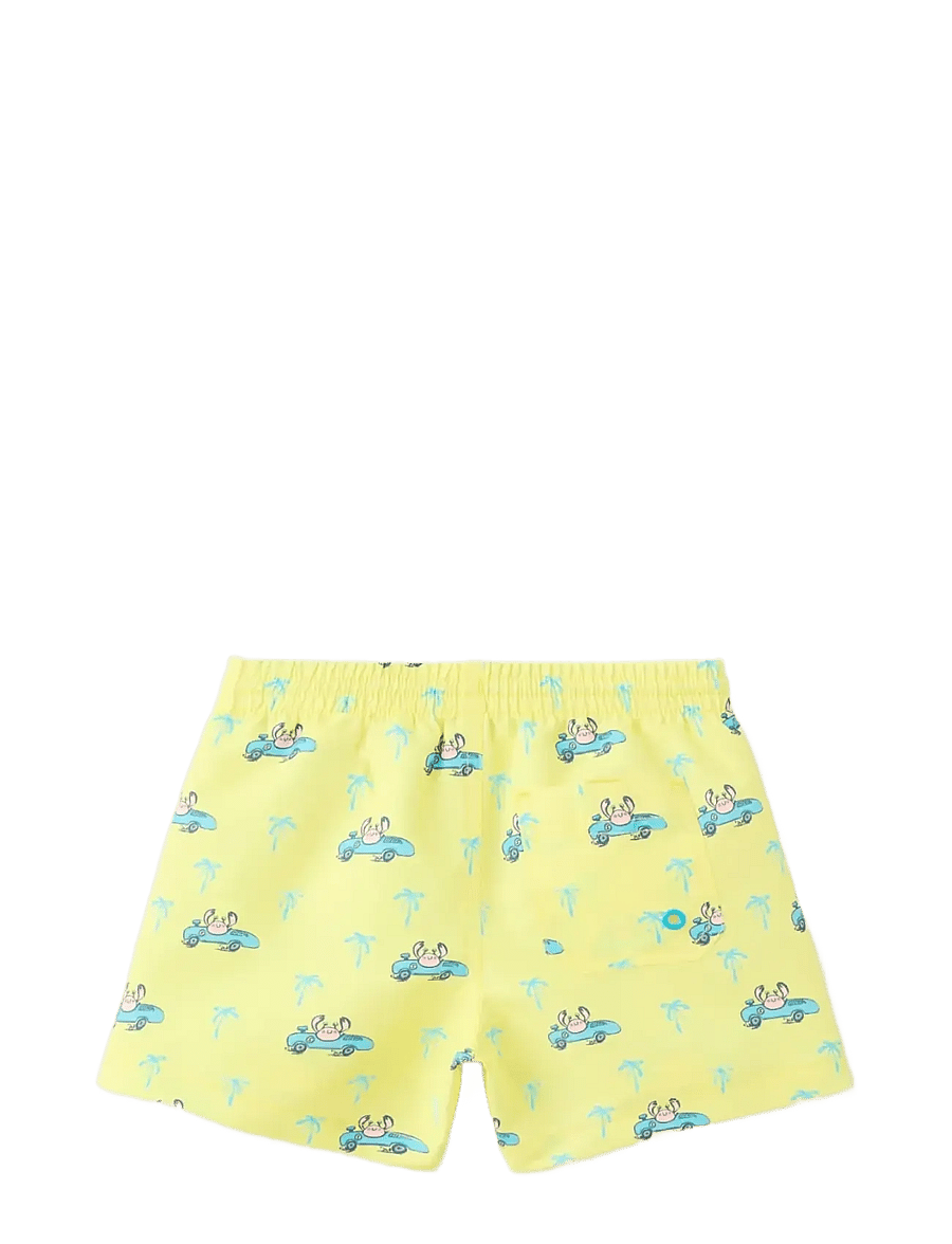 Mango - Crab-print swimsuit - badebukser - yellow - 1