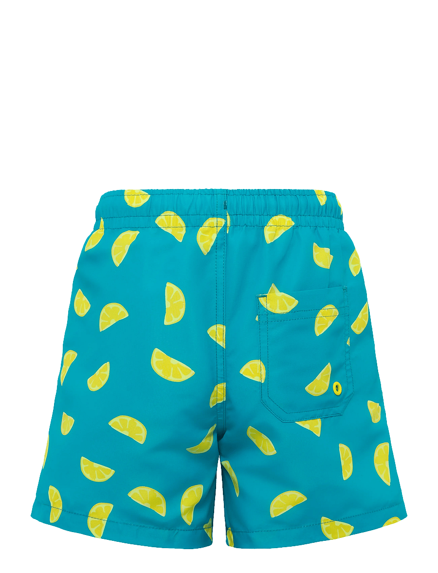 Mango - Lemon-print swimming trunks - medium blue - 1