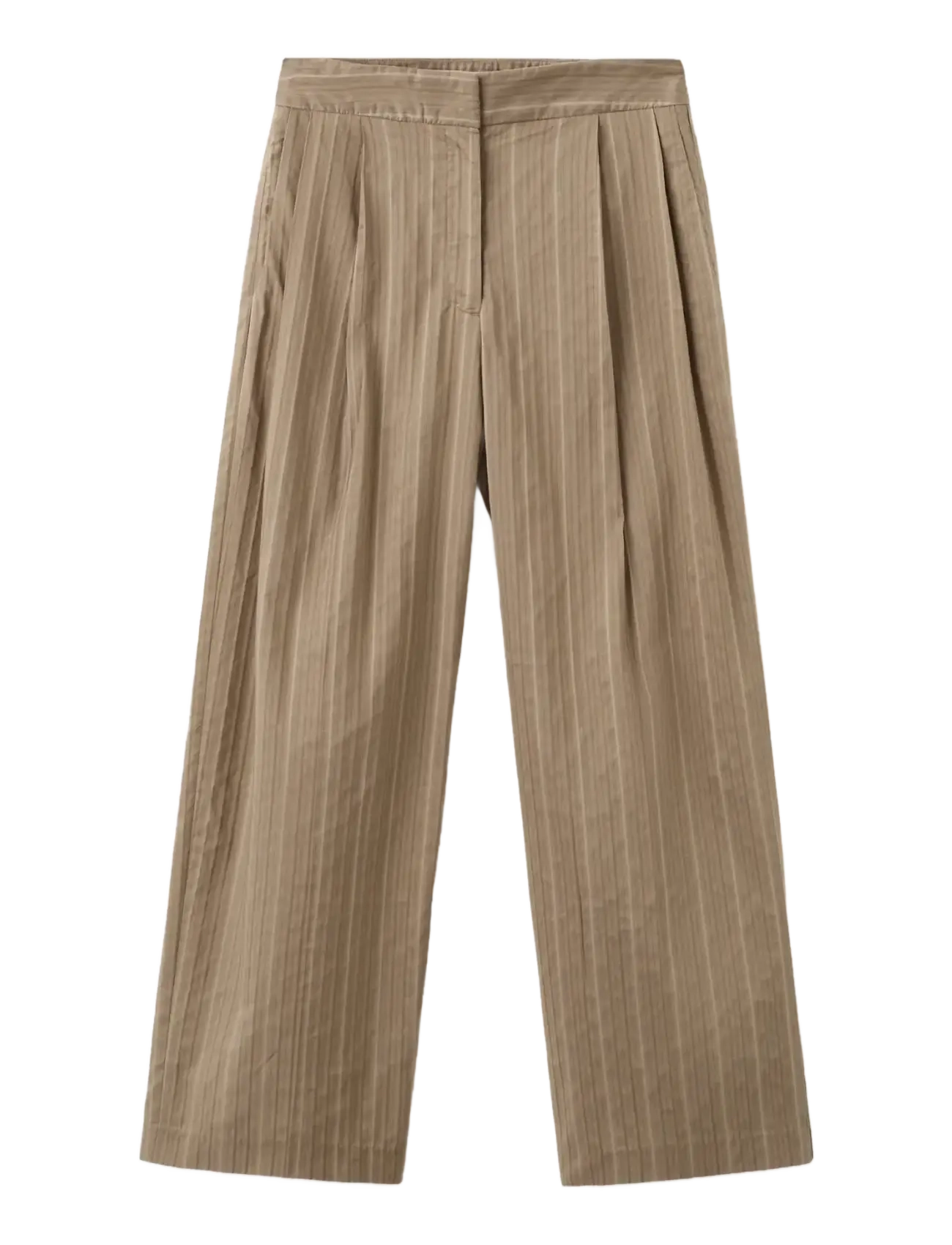 MANGO High-Waist Straight Hosen Braun - 36 - Damen