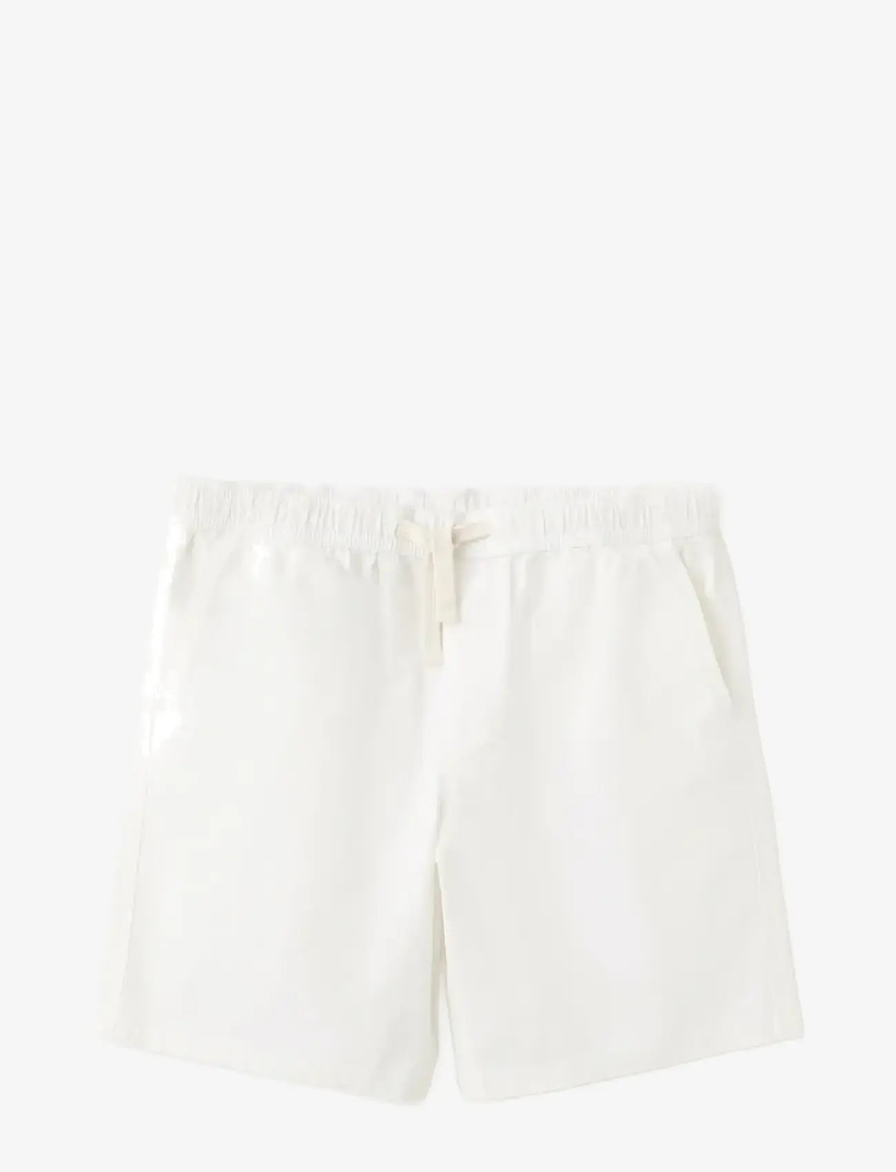 Mango - Cotton shorts with drawstring - casual shorts - natural white - 0