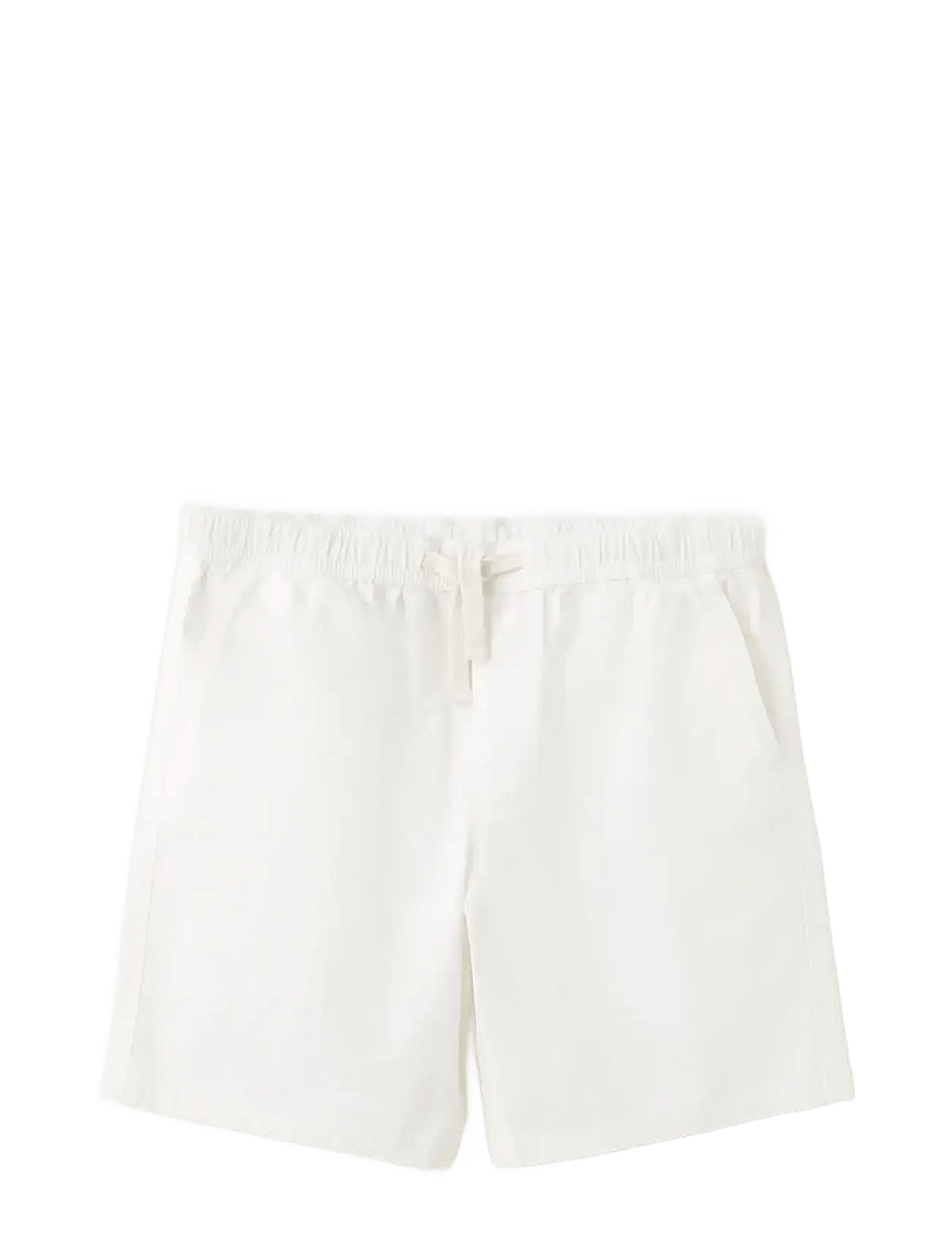 Mango - Cotton shorts with drawstring - casual shorts - natural white - 0