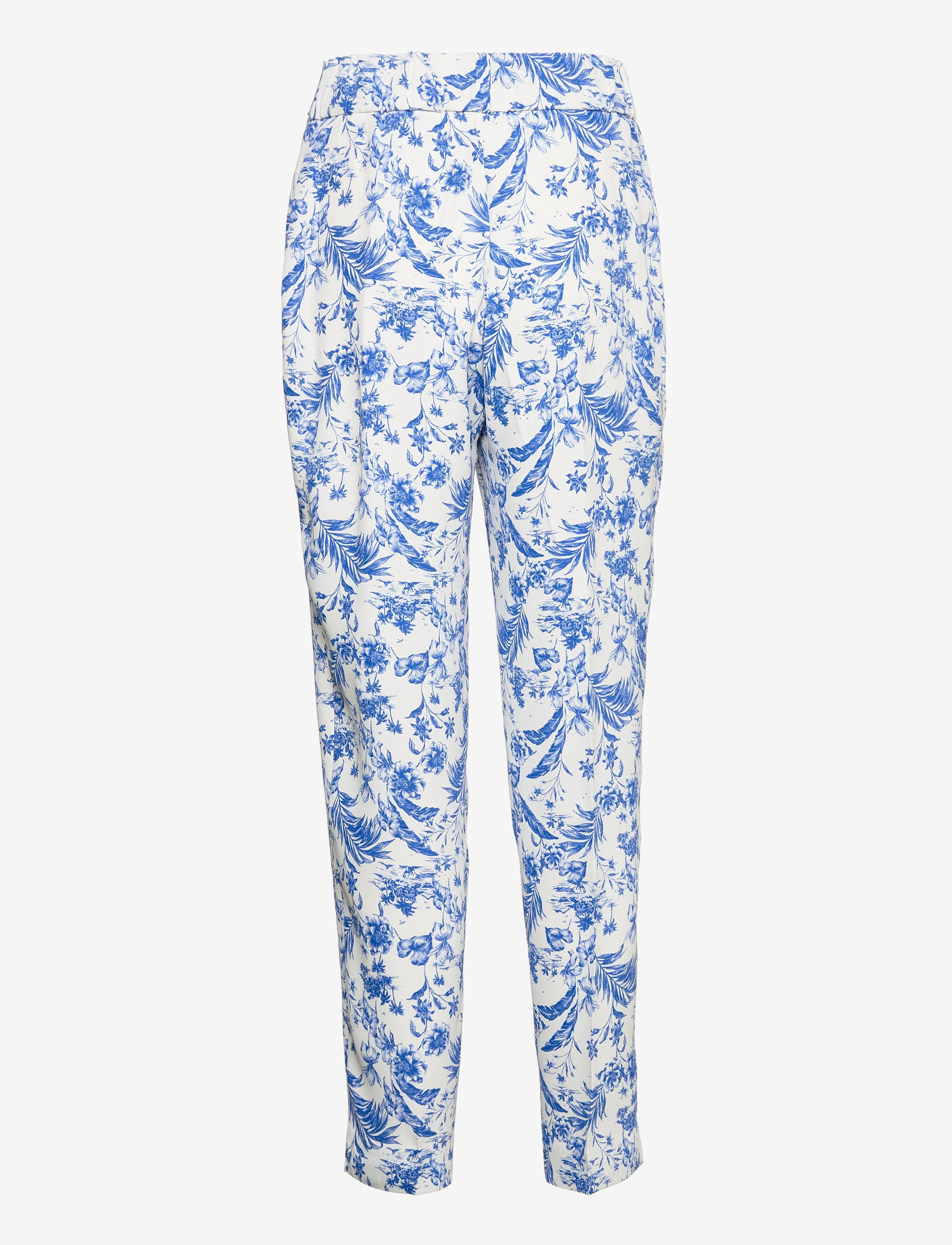 Mango - Bow printed trouser - slim fit trousers - offwhite - 1