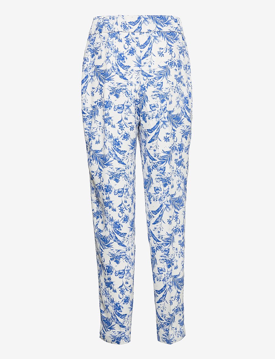 Mango - Bow printed trouser - slim fit bukser - offwhite - 2
