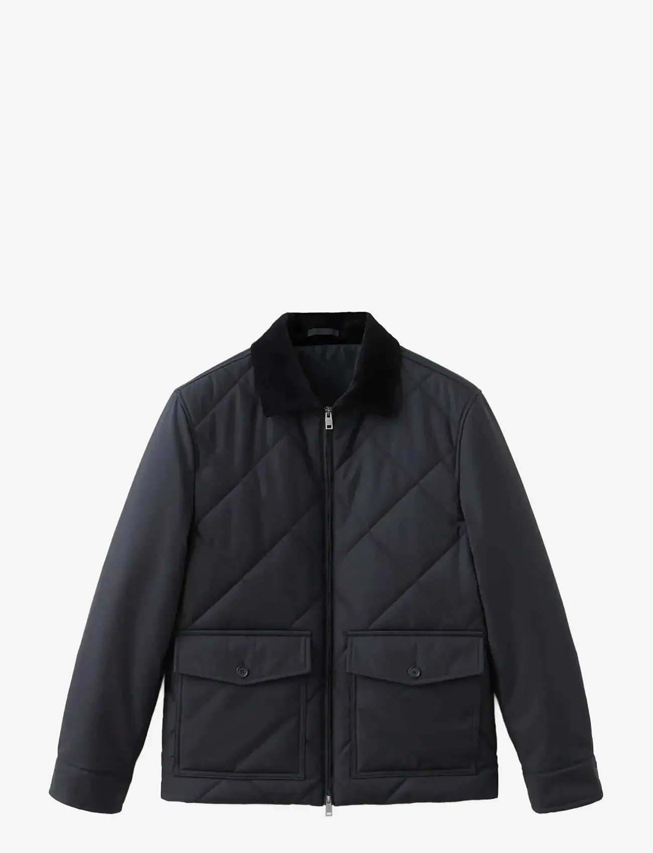 Mango - Quilted water repellent jacket - overtøj - dark blue - 1