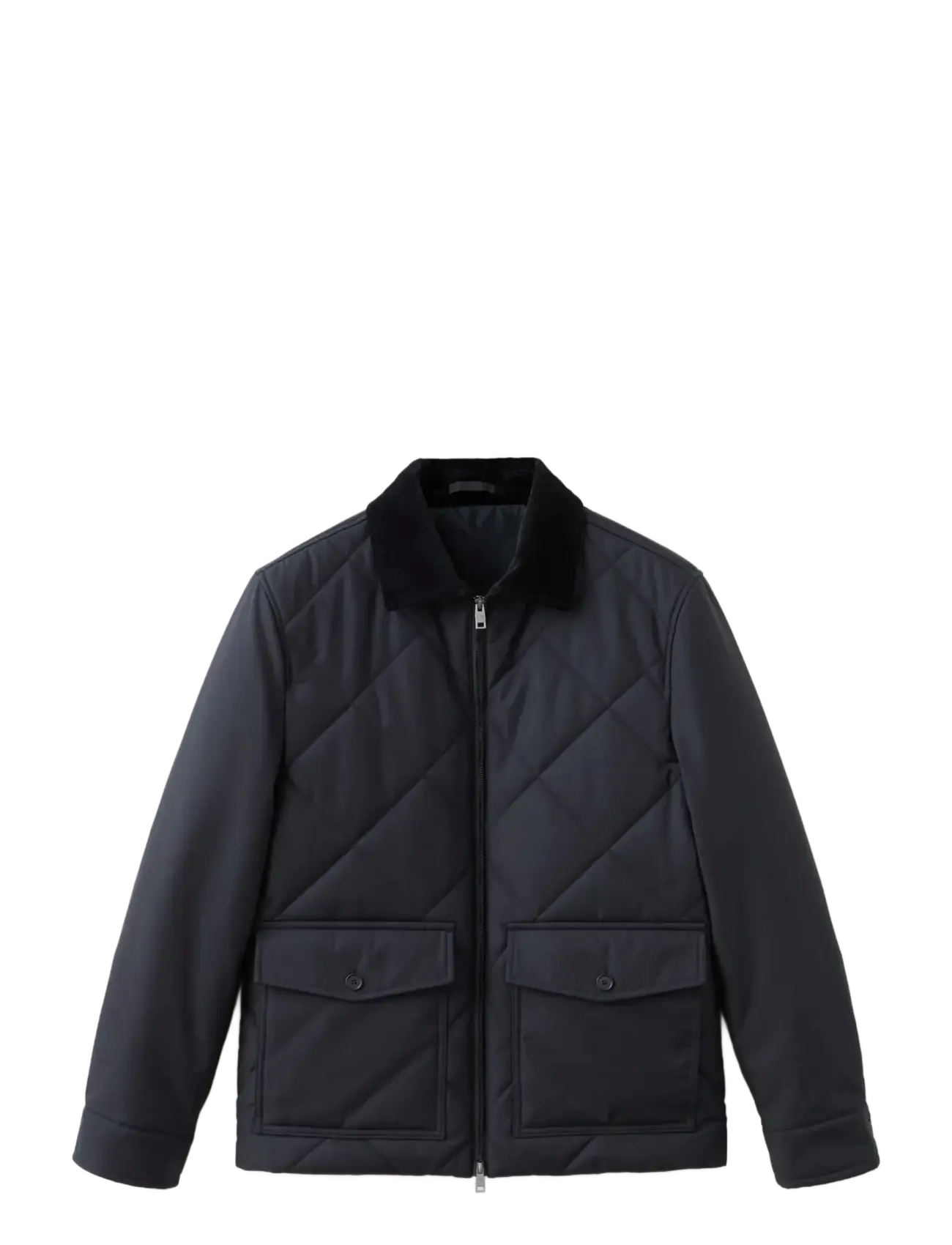 Mango Quilted water repellent jacket - Mango - DARK BLUE / navy