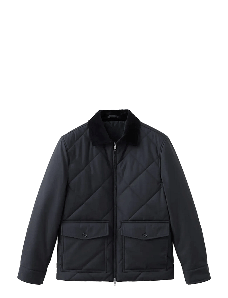 Mango - Quilted water repellent jacket - forårsjakker - dark blue - 1