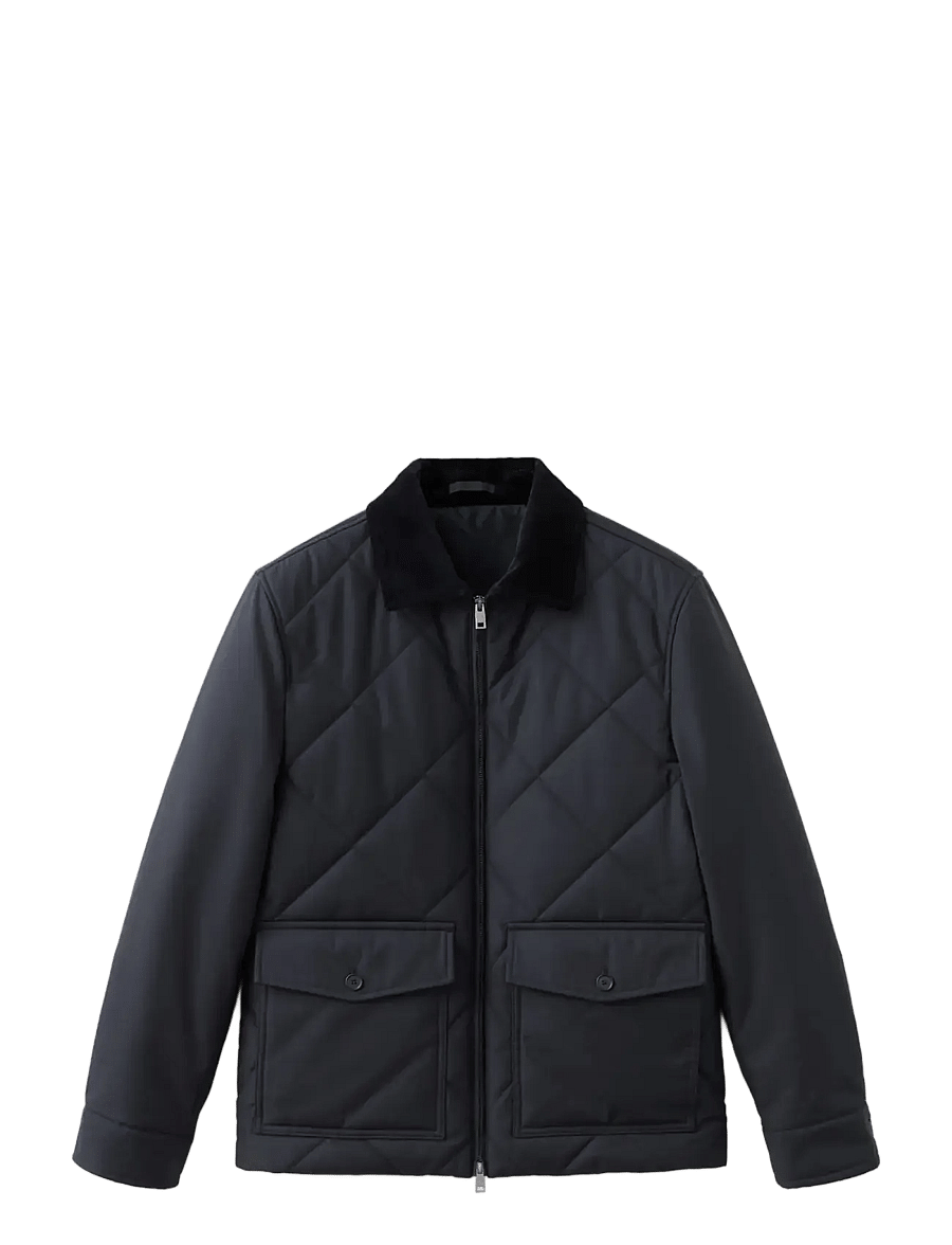 Mango - Quilted water repellent jacket - vårjackor - dark blue - 1