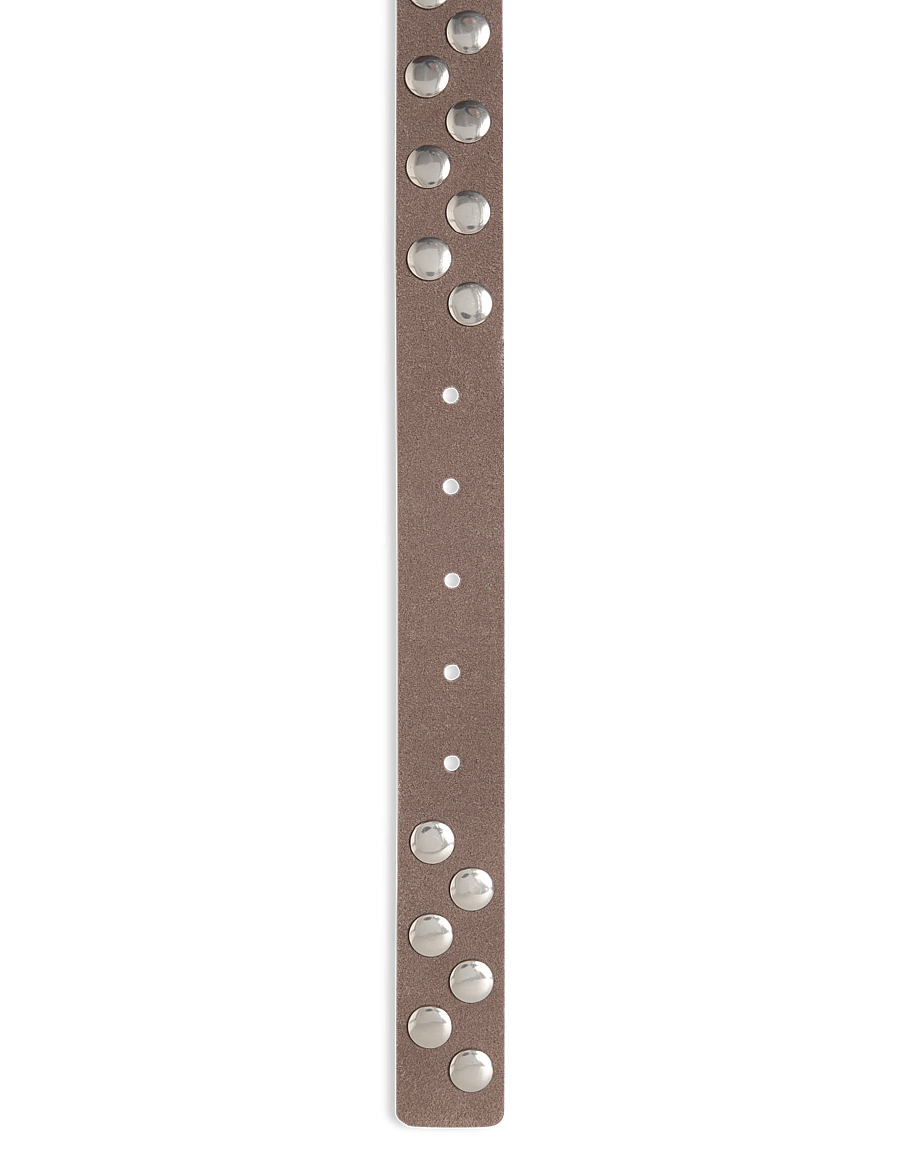 Mango - Suede belt with studs - læderbælter - medium brown - 2