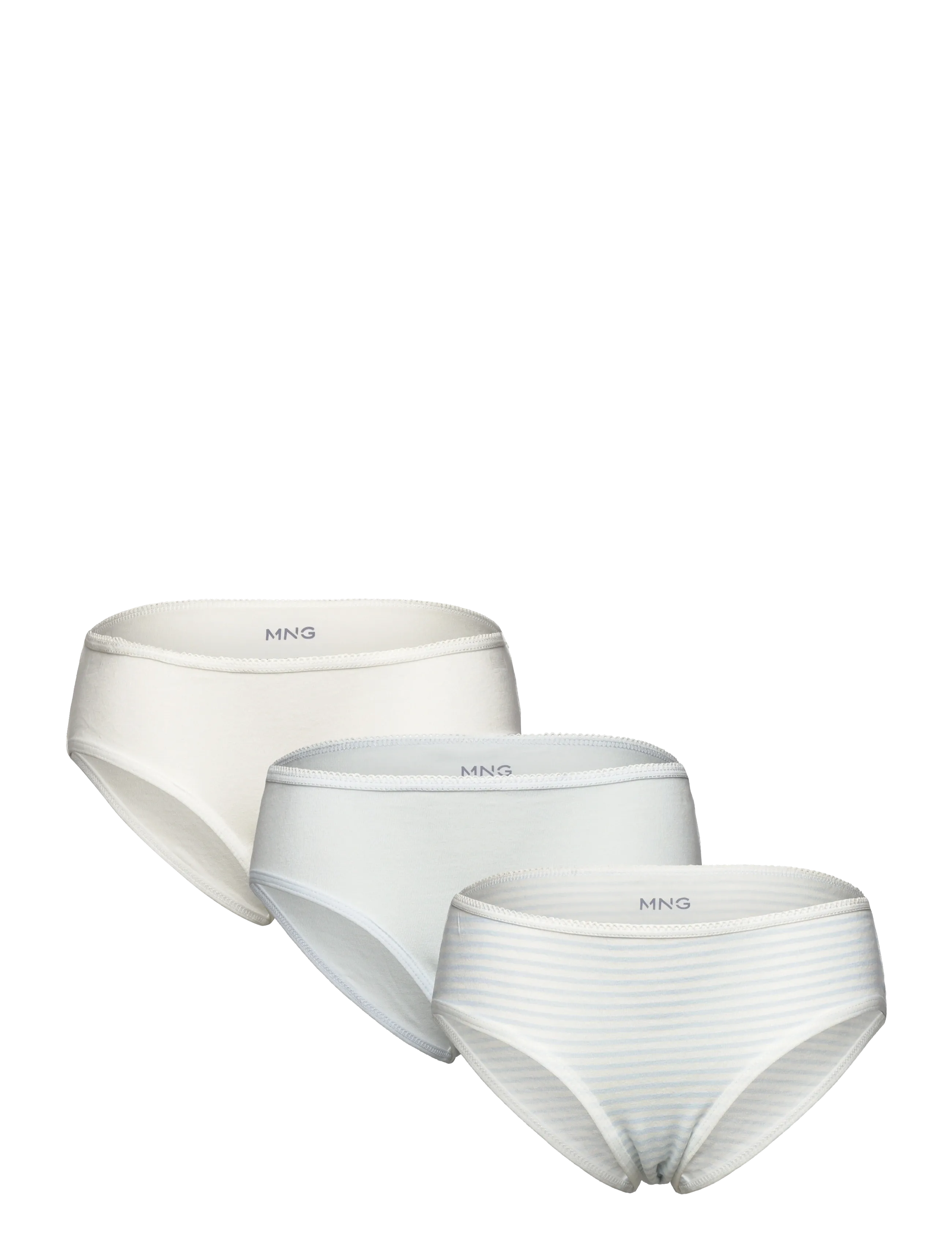 3 pack cotton panties - LT-PASTEL BLUE