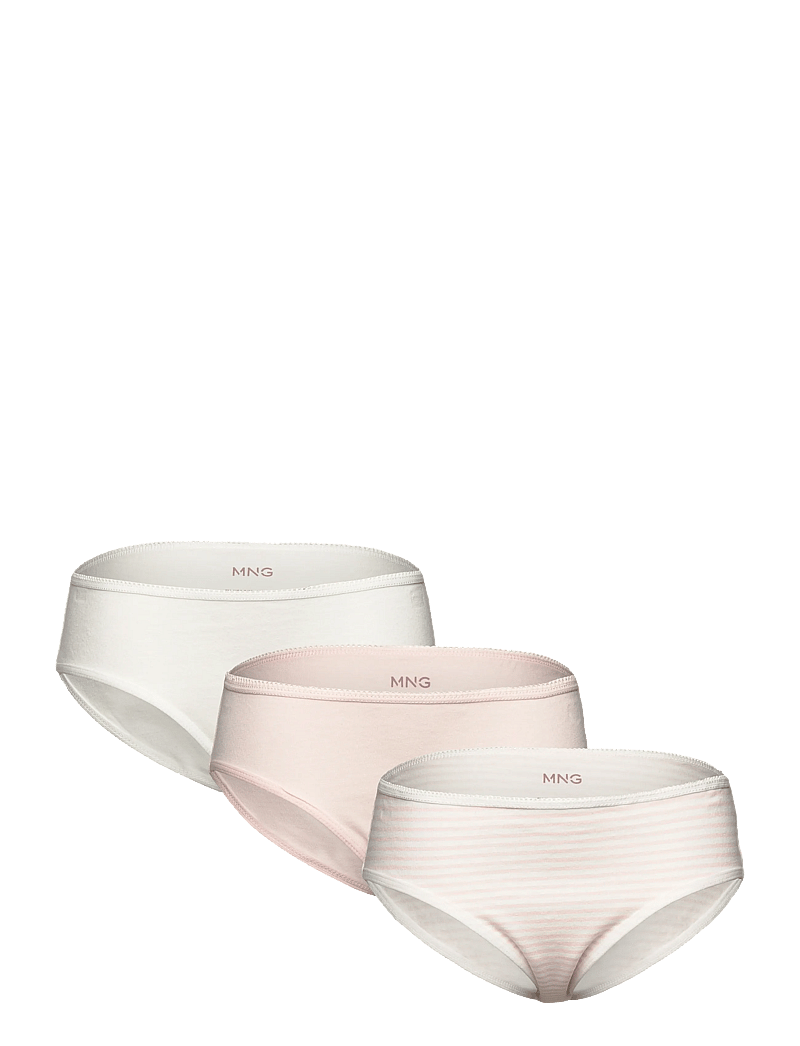 Mango - 3 pack cotton panties - trusser - pink - 0