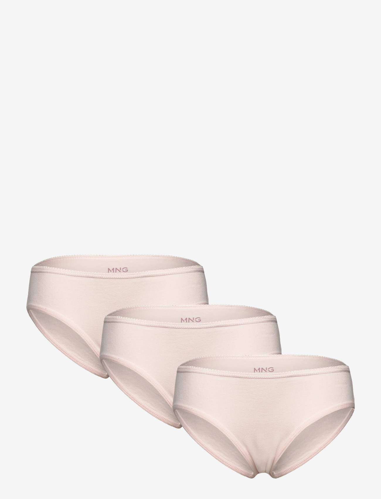 Mango - 3 pack cotton panties - underbukser - pink - 0